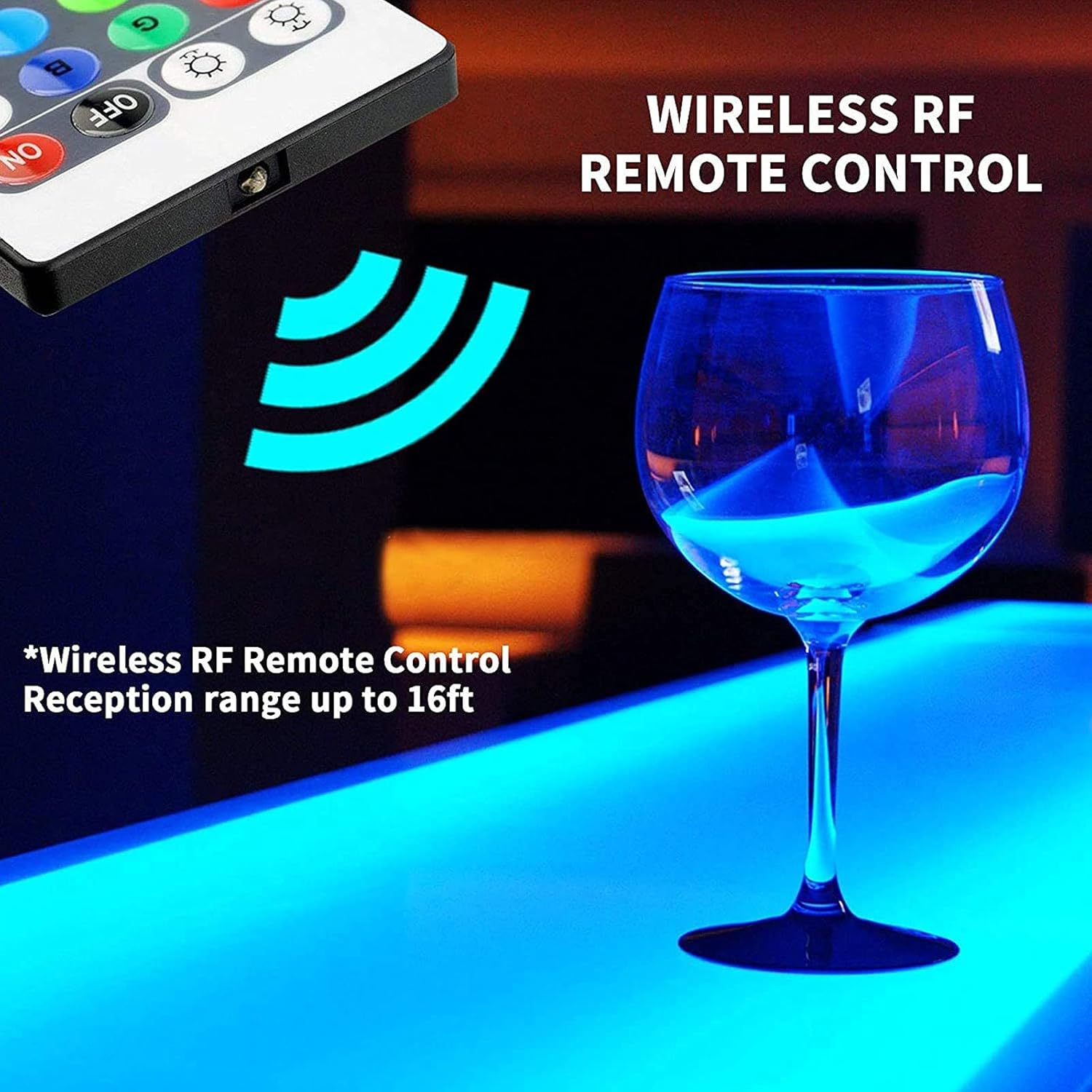 TOYOCC 2 Tier LED Liquor Shelf with Remote Control 1