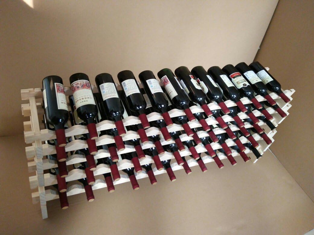 Back to 20s Solid Wood Wine Rack 60 Bottles 1