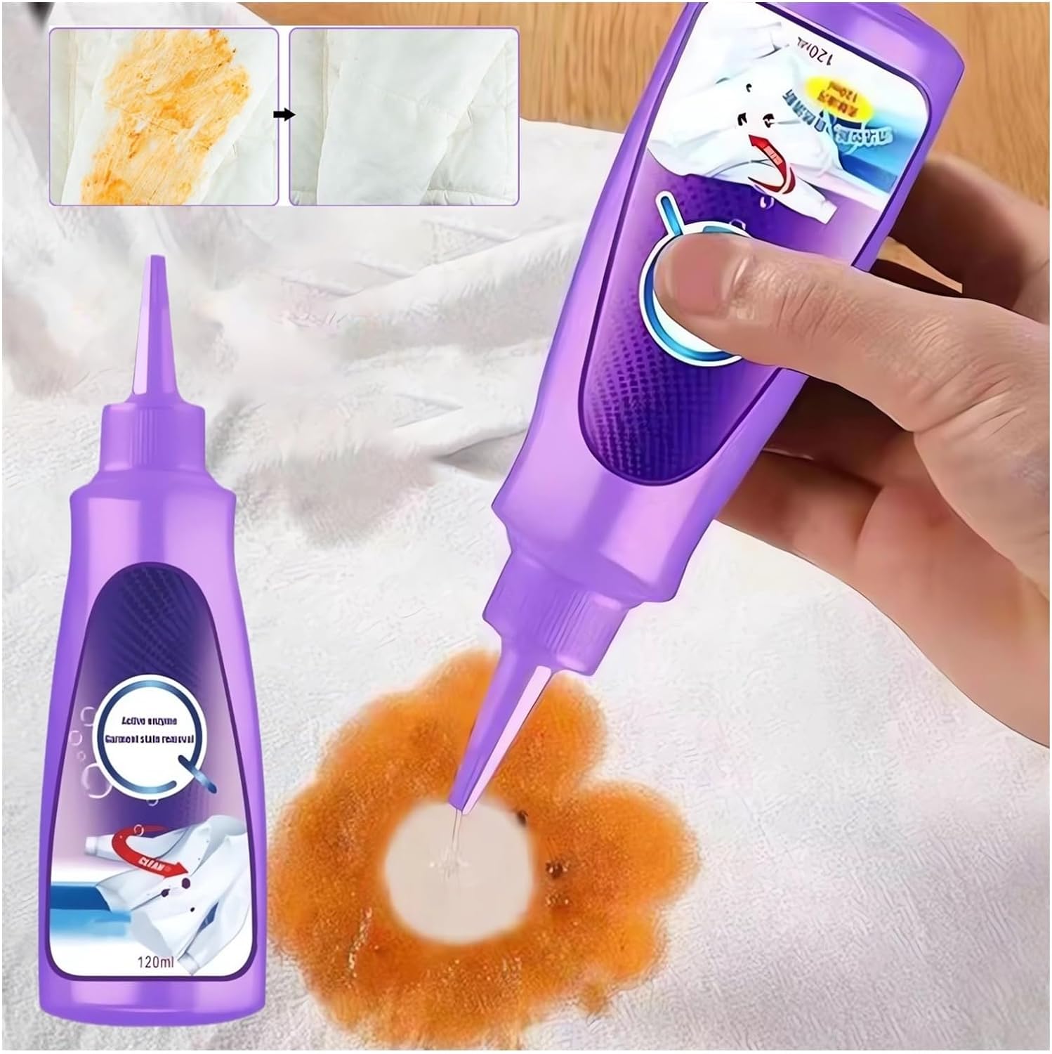 GYLCTOM Active Enzyme Stain Remover - Natural Non Toxic