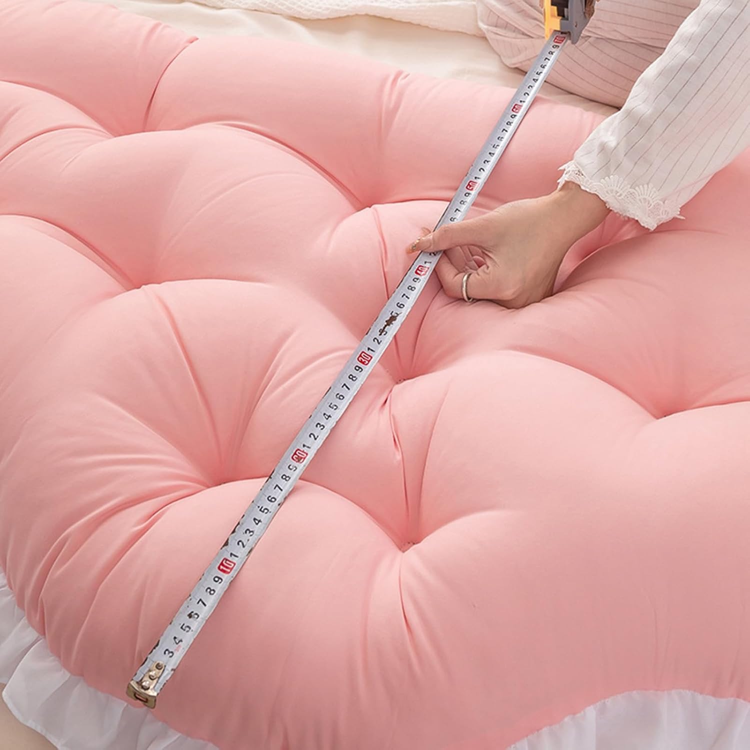 Crown Bed Wedge Pillow - 200x75x10cm Luxury Reading Support Cushion