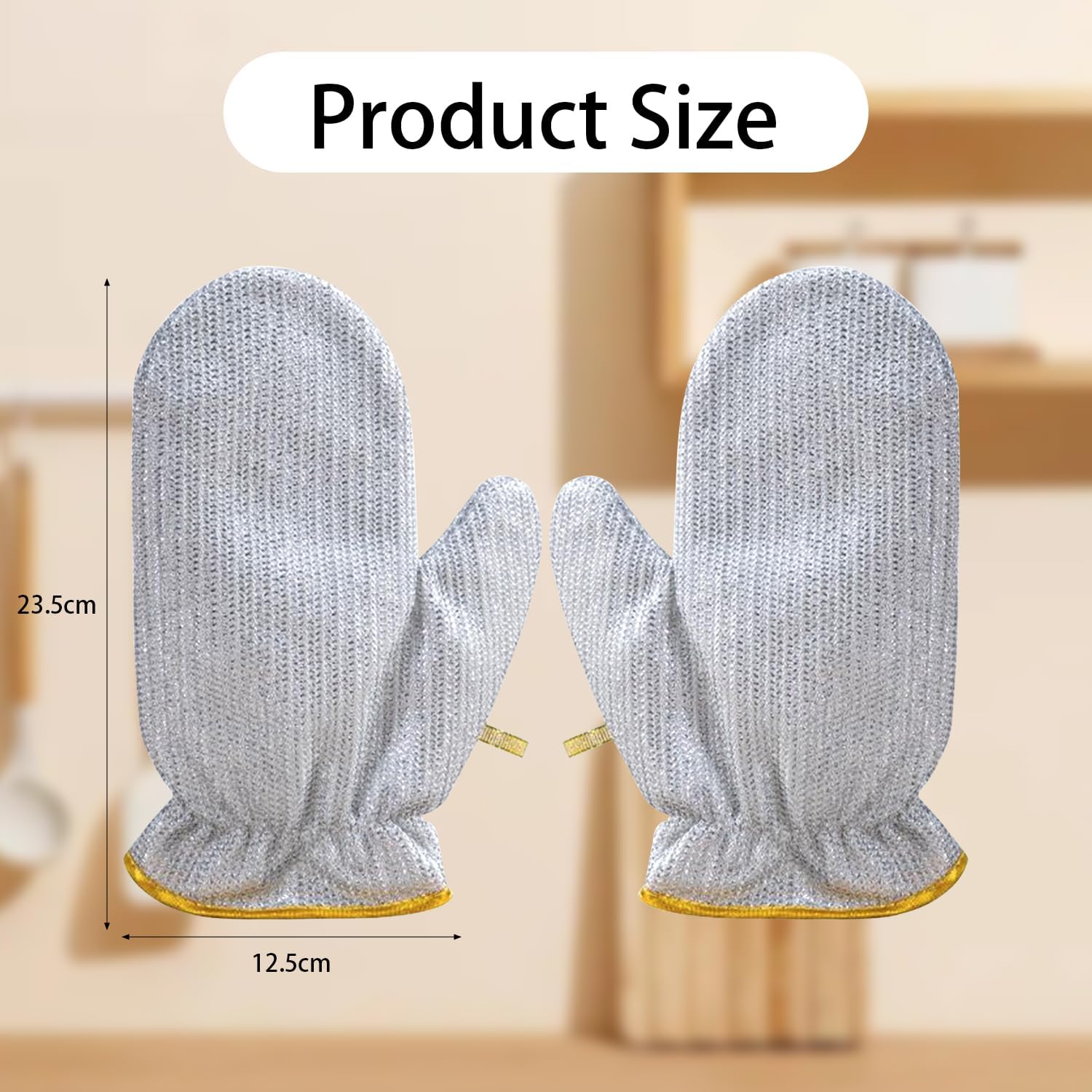 Jhazala Wire Dishwashing Gloves with Diamond Mesh