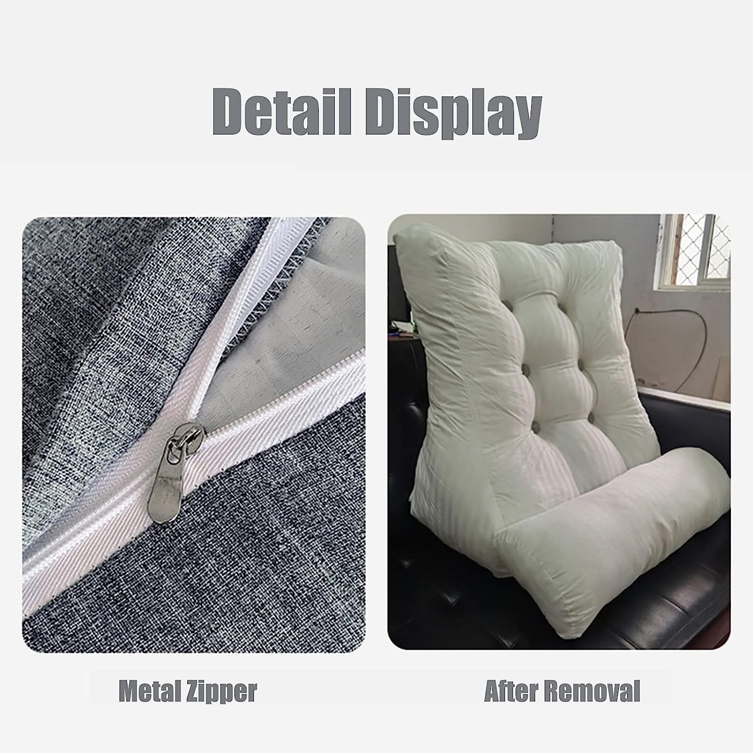 COZMAX Reading Pillow with Neck and Lumbar Support