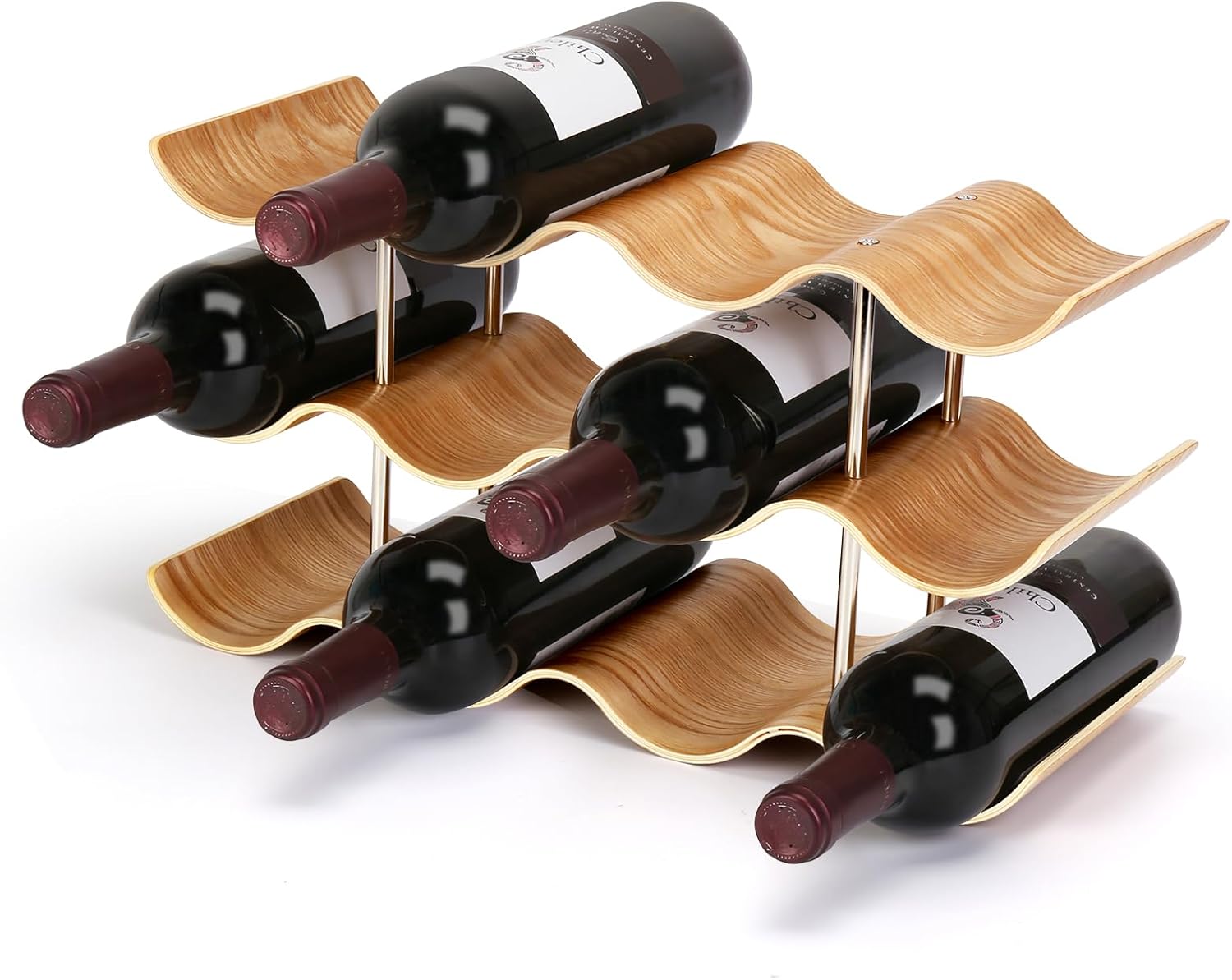 VAlinks 3 Tier 12 Bottle Willow Wine Rack 1