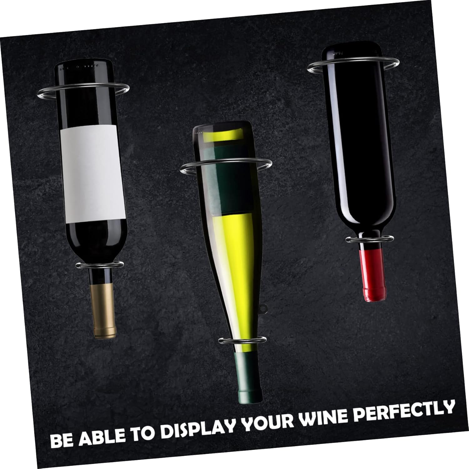 Hemobllo 6-Piece Wall-Mounted Wine Rack