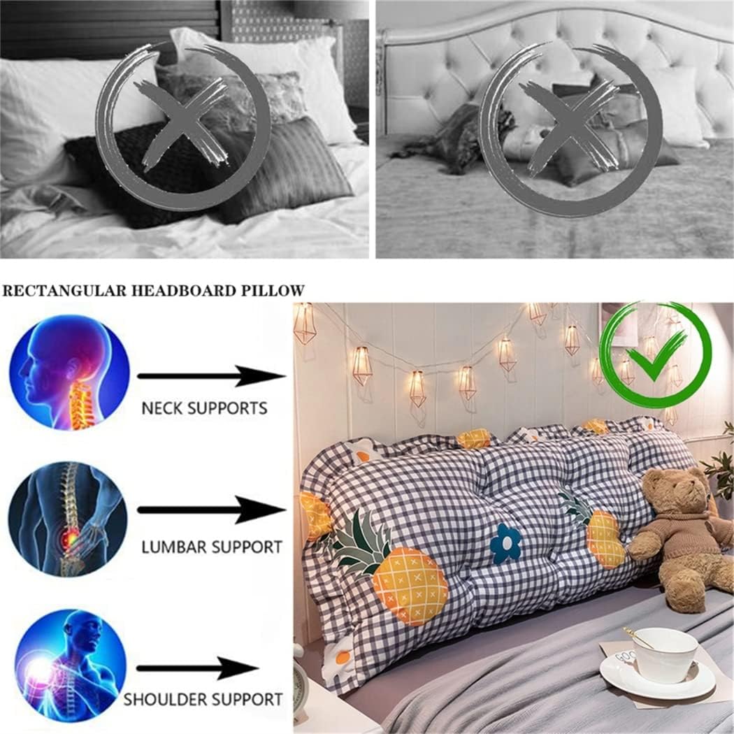 ZZYK Twin Bed Back Cushion Pillows 47 120cm Full Size