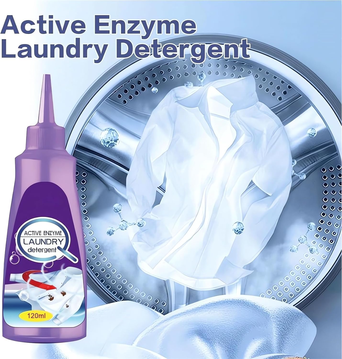 GYLCTOM Active Enzyme Stain Remover - Natural Non Toxic