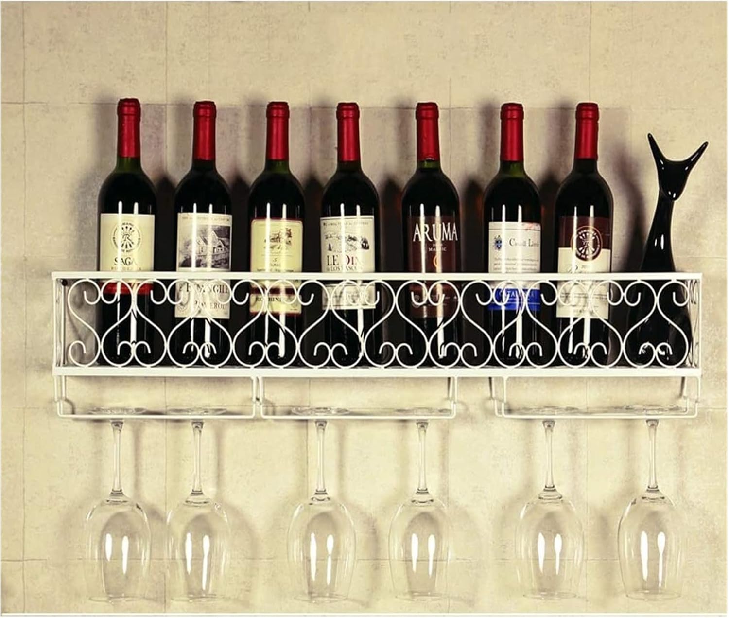 ALDEPO Wall-Mounted Wine Rack with Capacity