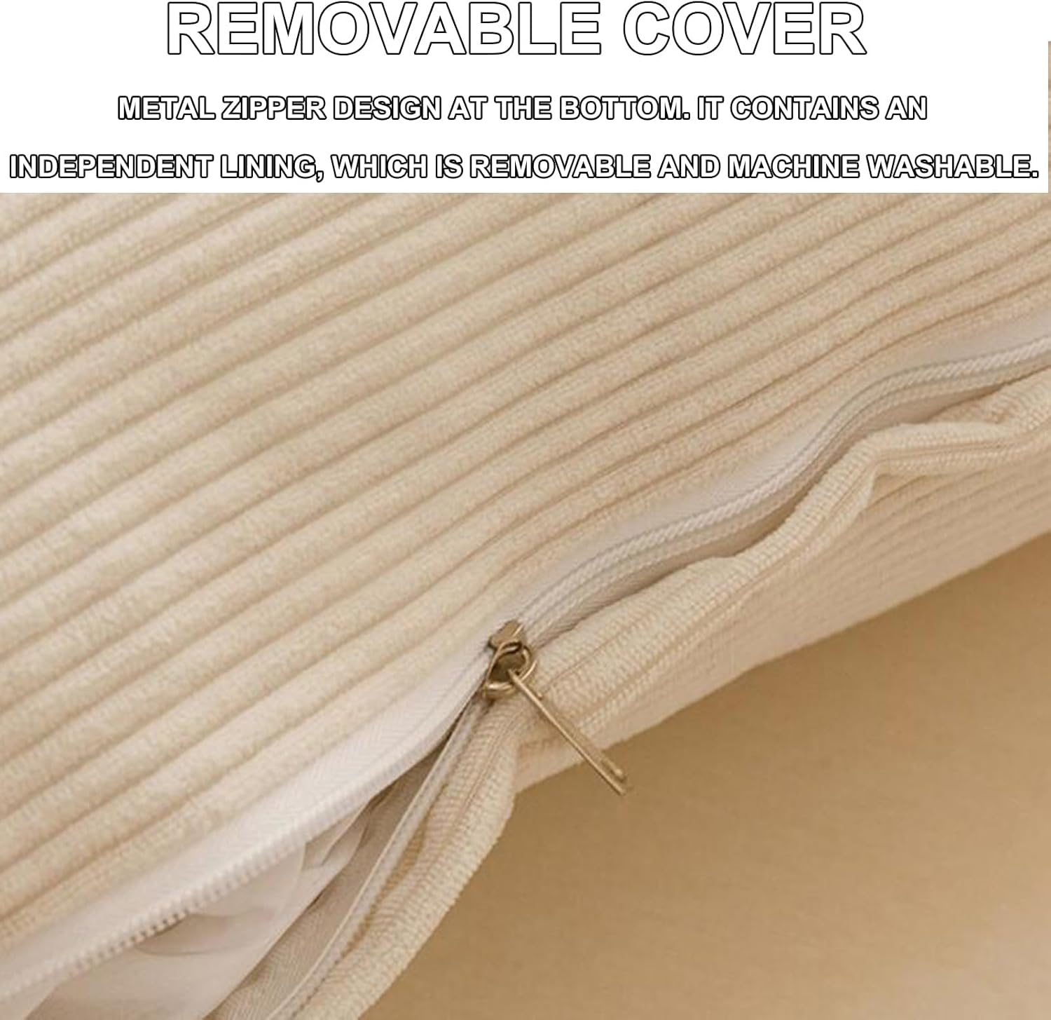 ZZYK Full 47 Inch Segmented Headboard Pillow