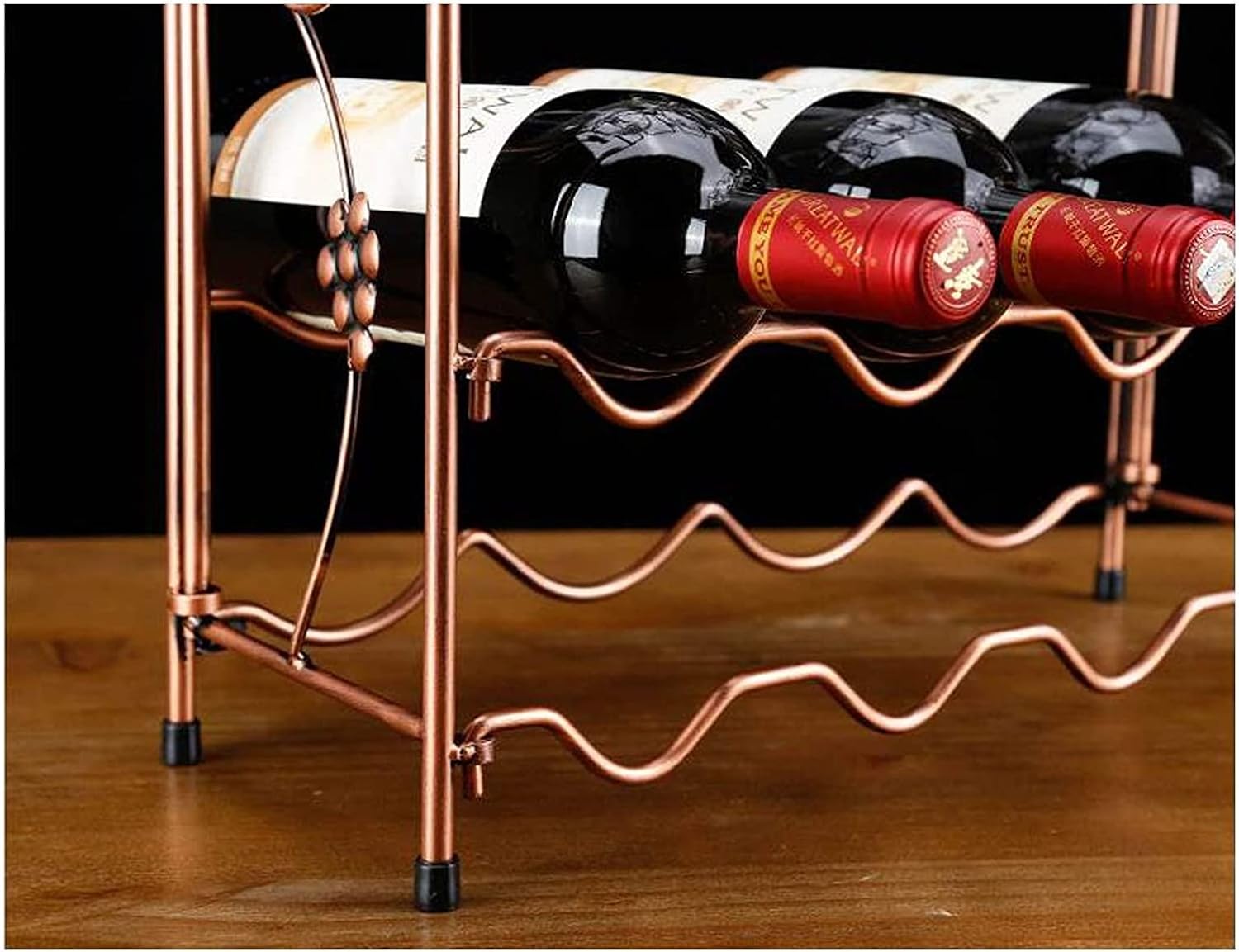 ALDEPO Bronze Tabletop Wine Rack Organizer