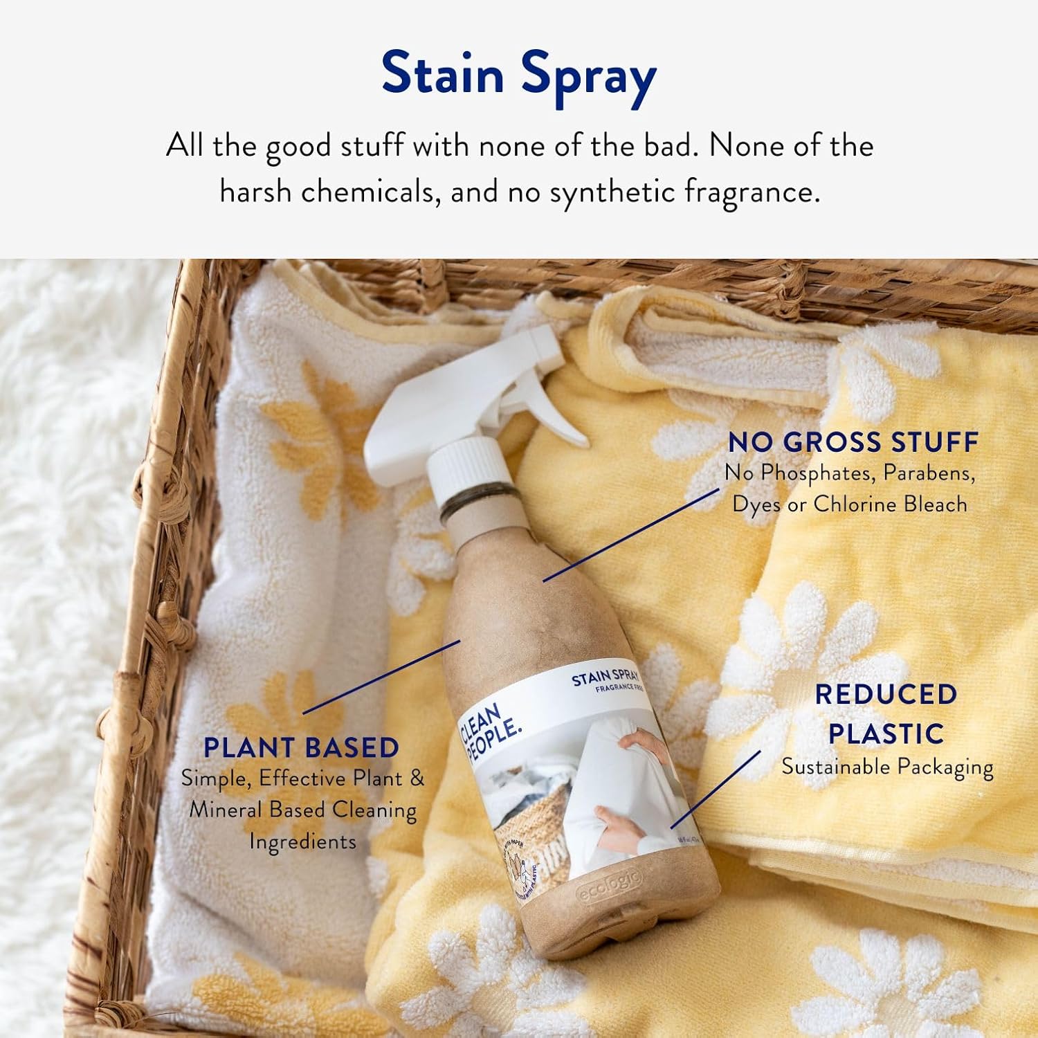 THE CLEAN PEOPLE Stain Remover Spray 16oz 2 Pack 1