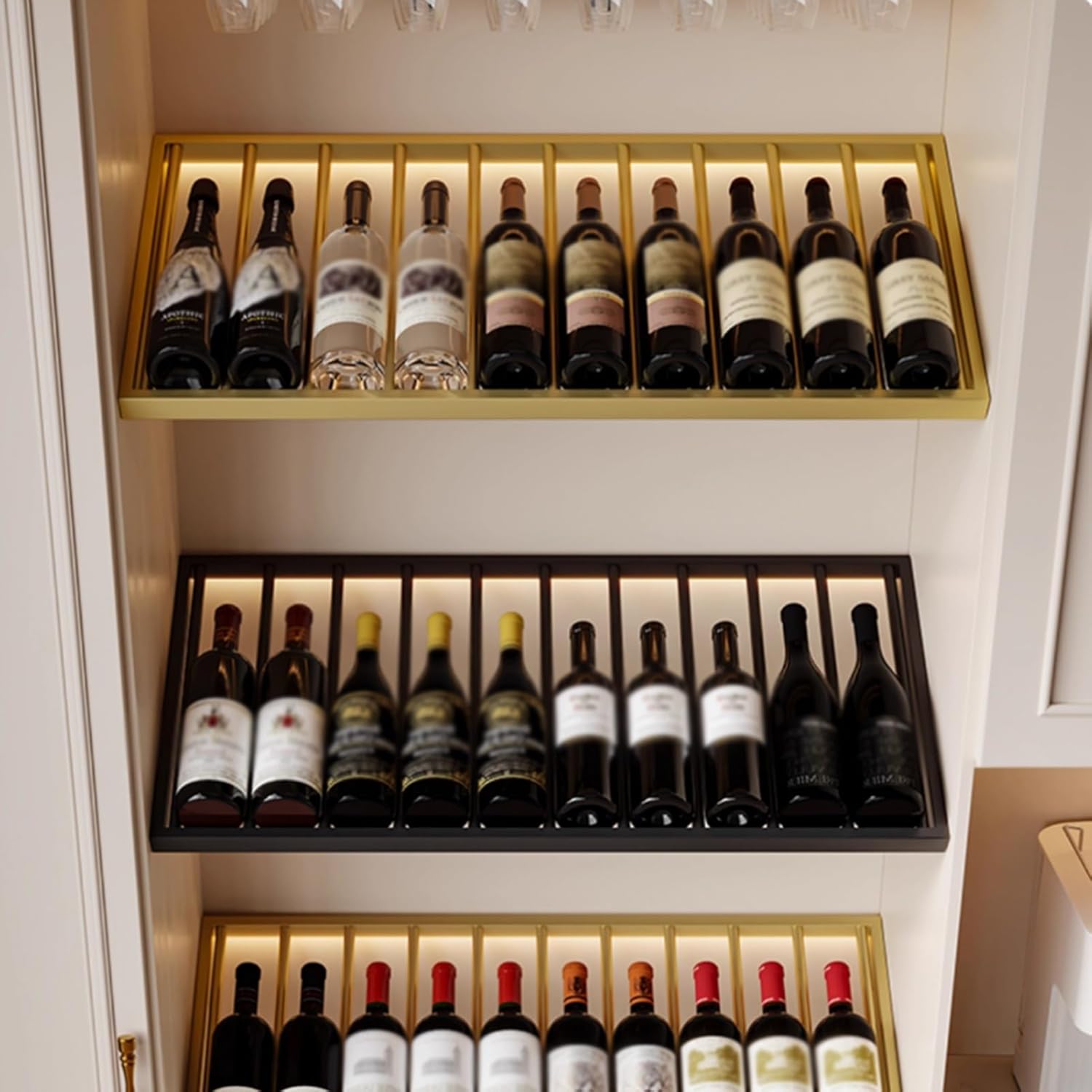 LVLDAWA Industrial Metal Wine Rack Holder
