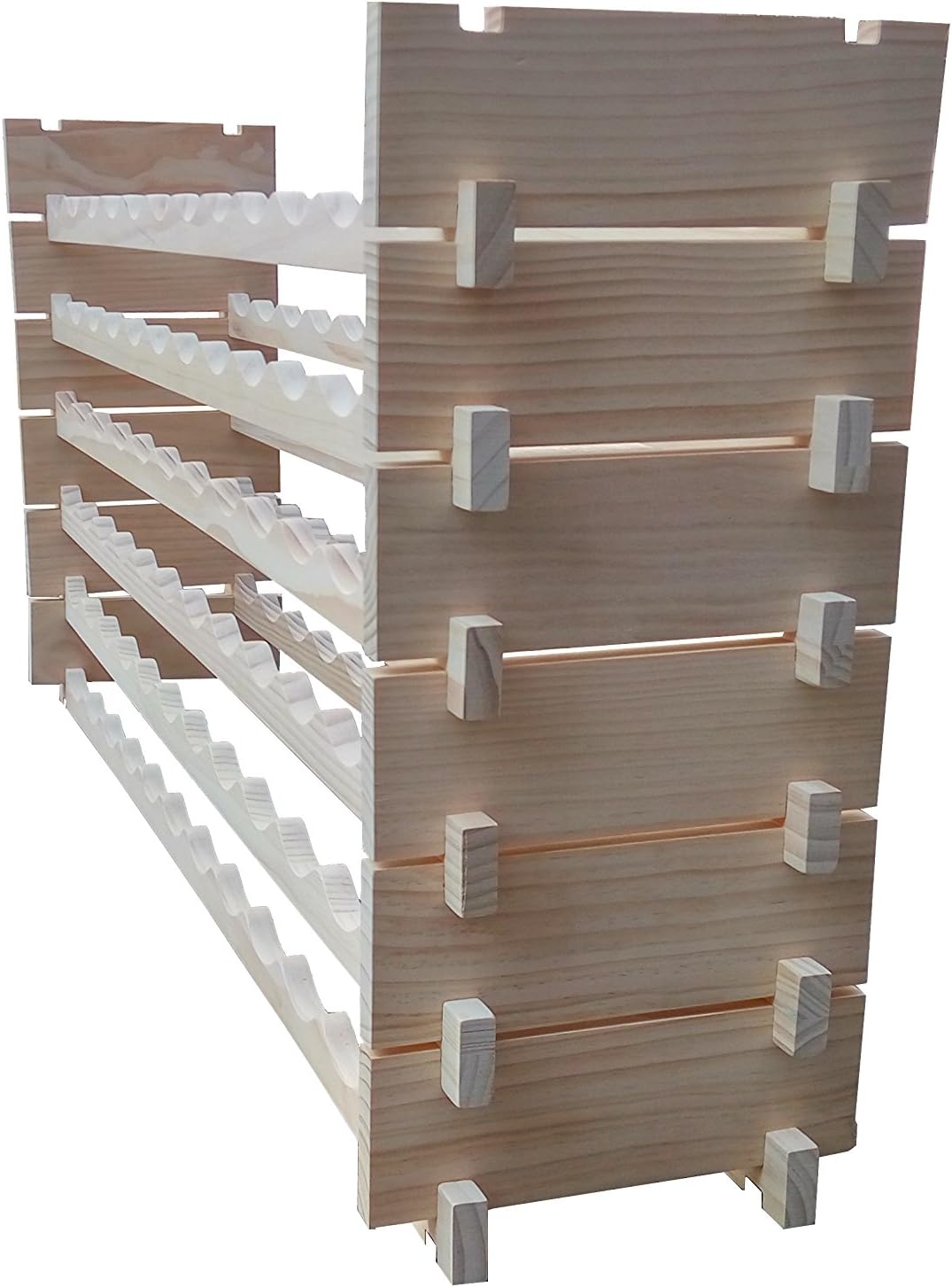 FixtureDisplays 51 X 12 X 26 Stackable Wine Rack