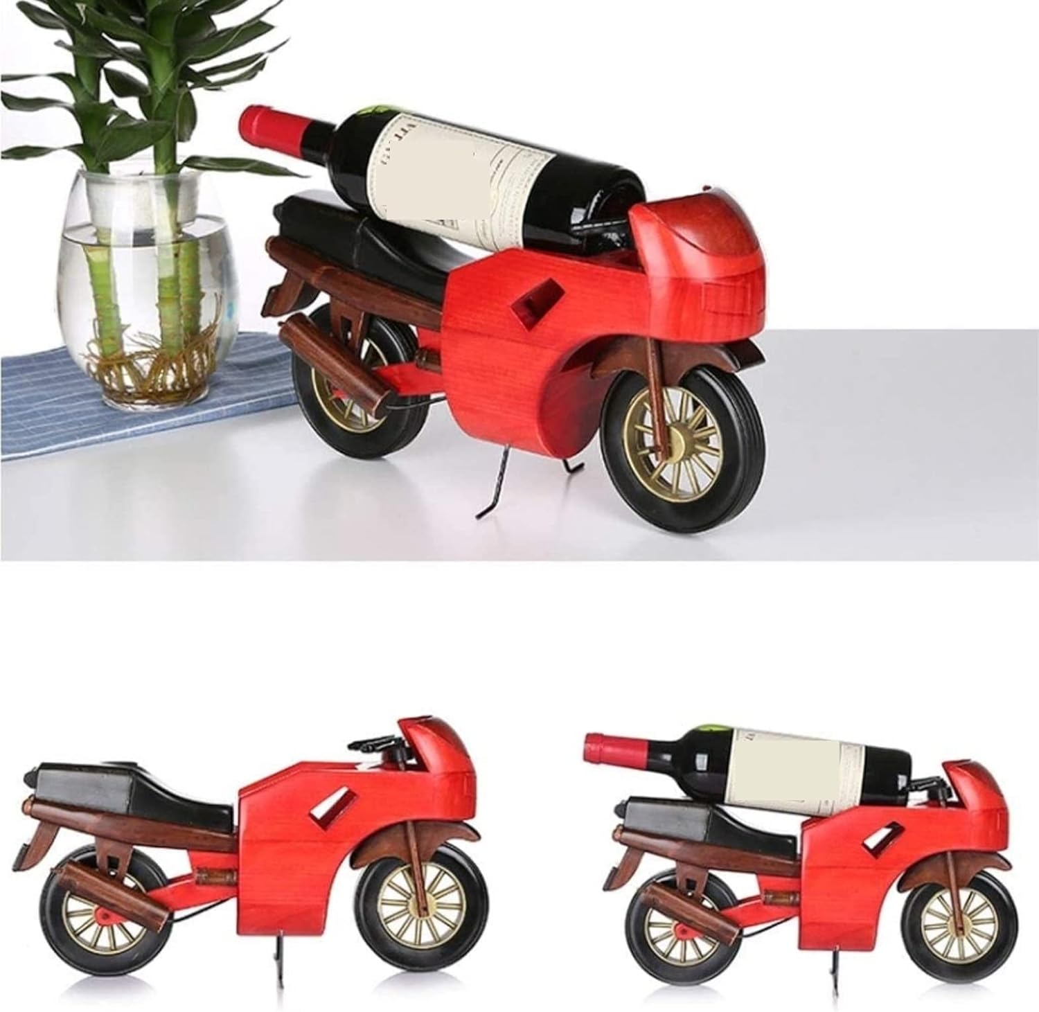 Habrur Solid Wood Wine Rack with Elegant Design
