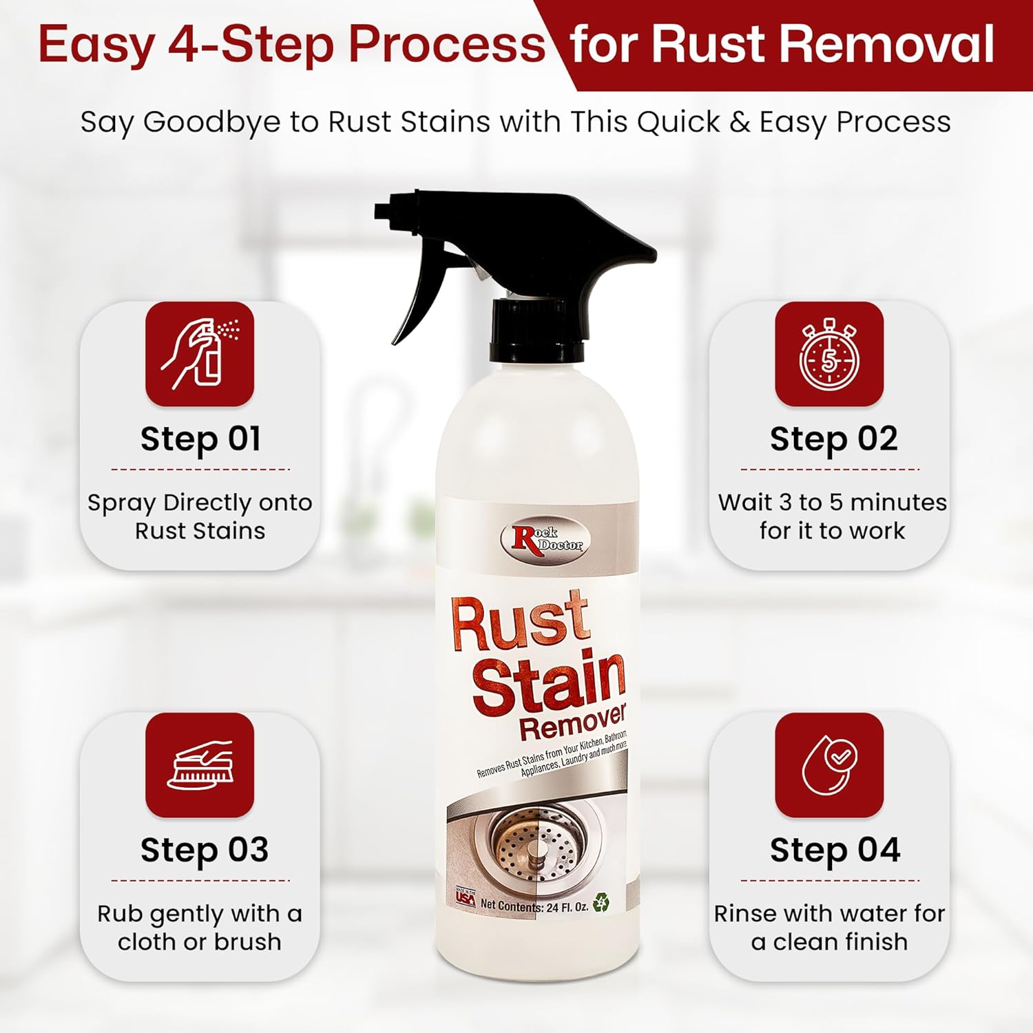 Rock Doctor Rust Stain Remover Spray 24oz