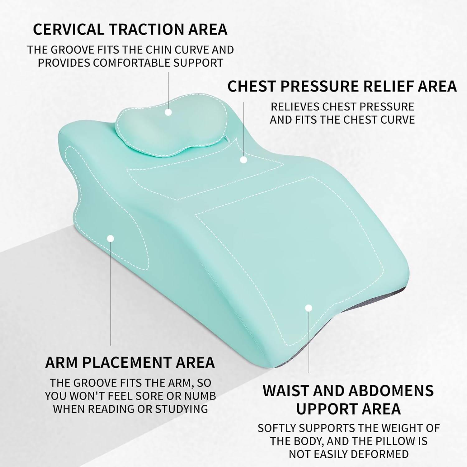 Relax Cush Ergonomic Pillow with Memory Foam