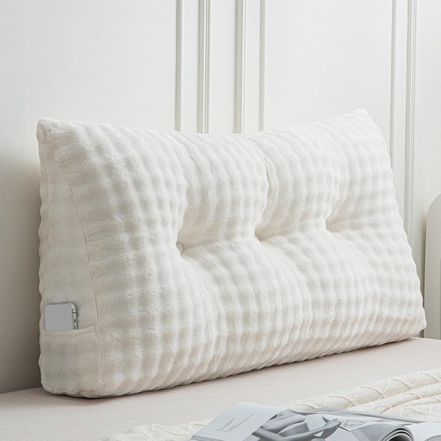 Wenqik Triangular Reading Pillow with Removable Cover