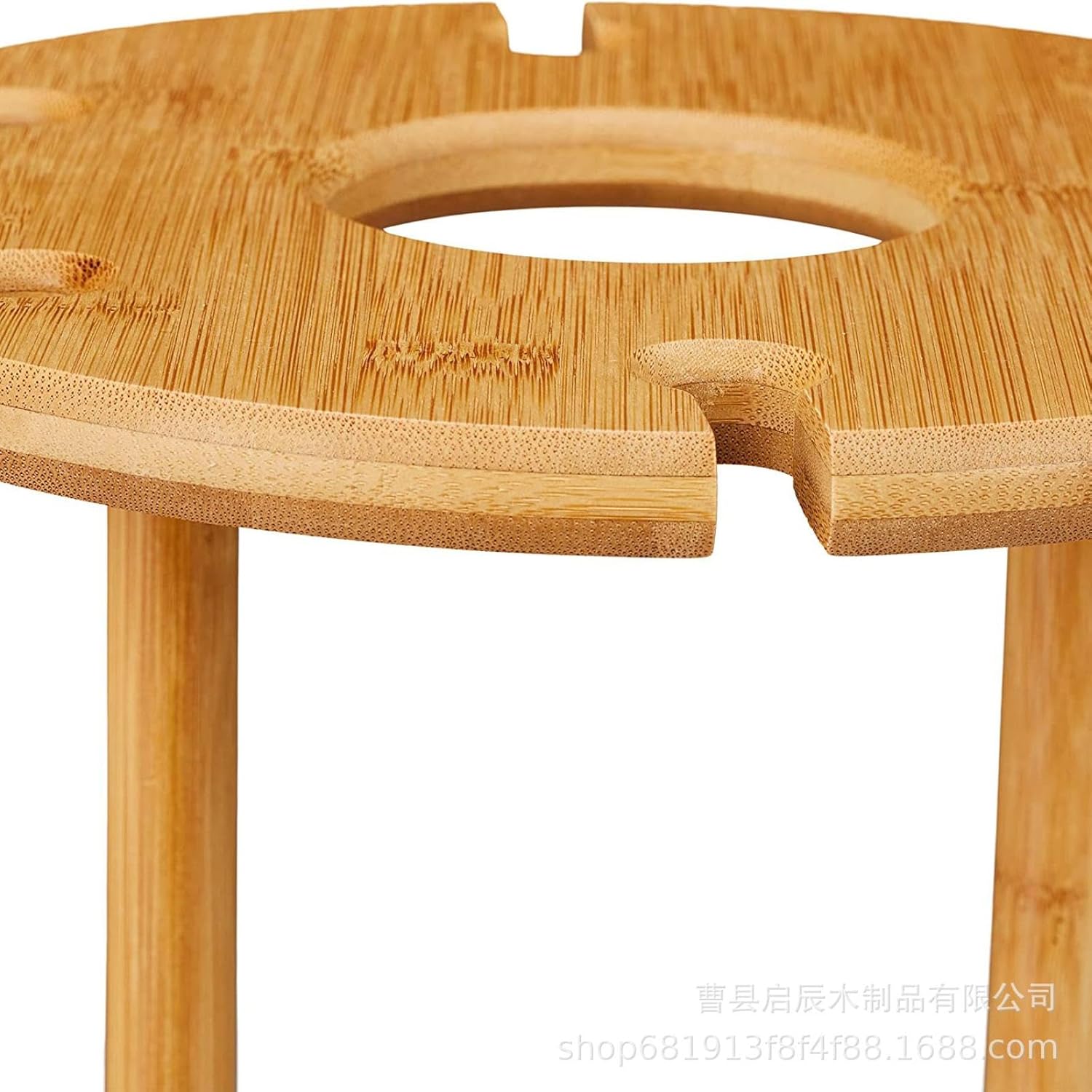OWKAY Wooden Wine Rack 25x25cm Freestanding