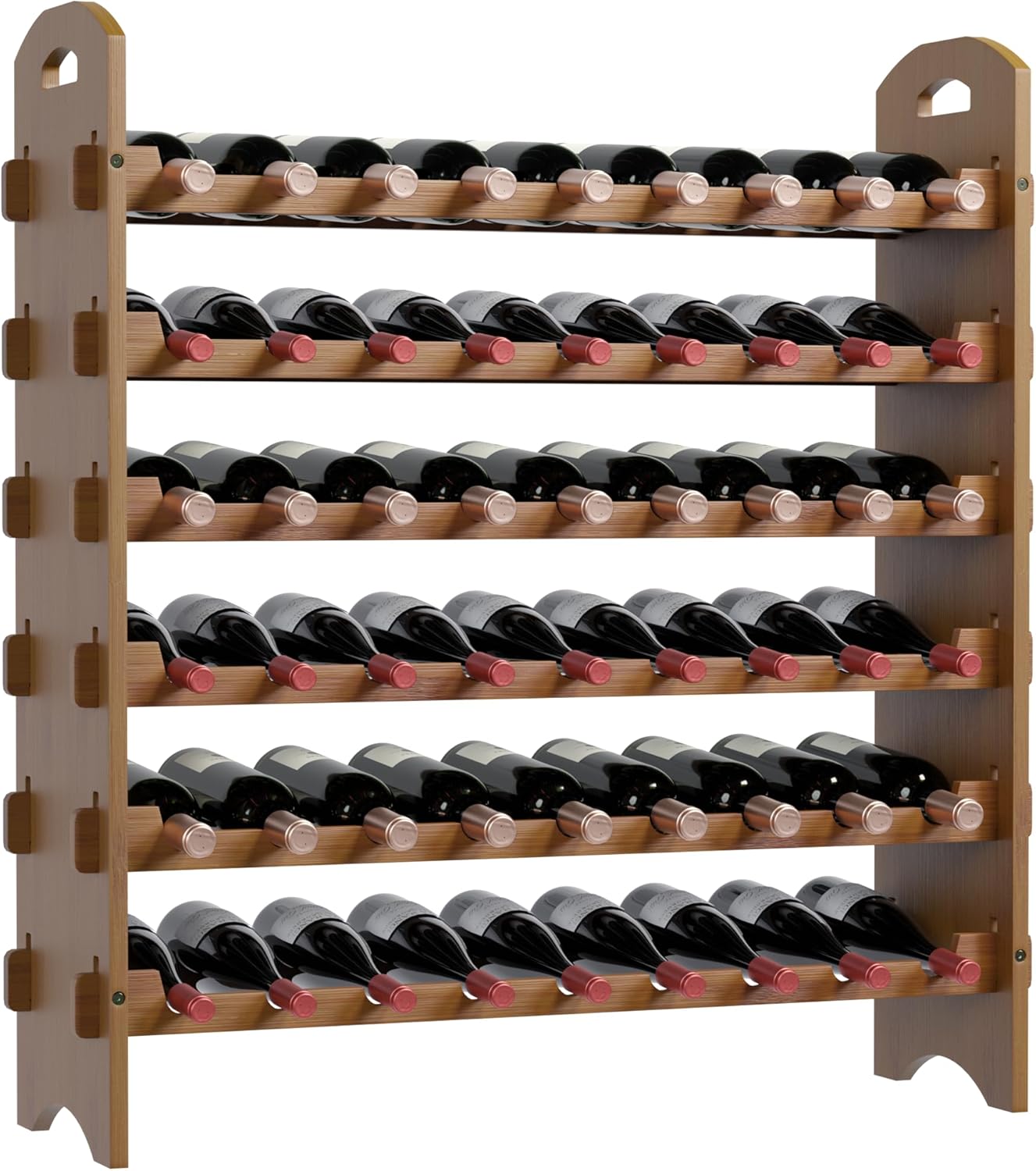 Ruichang Bamboo Wine Rack - 6 Tier 54 Bottle Capacity
