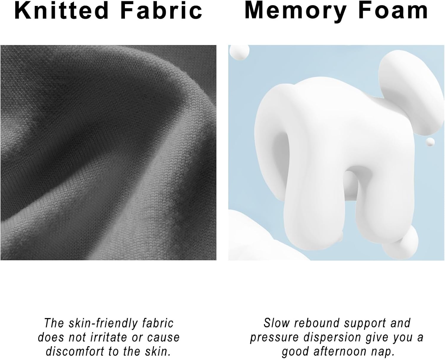 Headrest Office Chair Neck Pillow with Memory Foam Support
