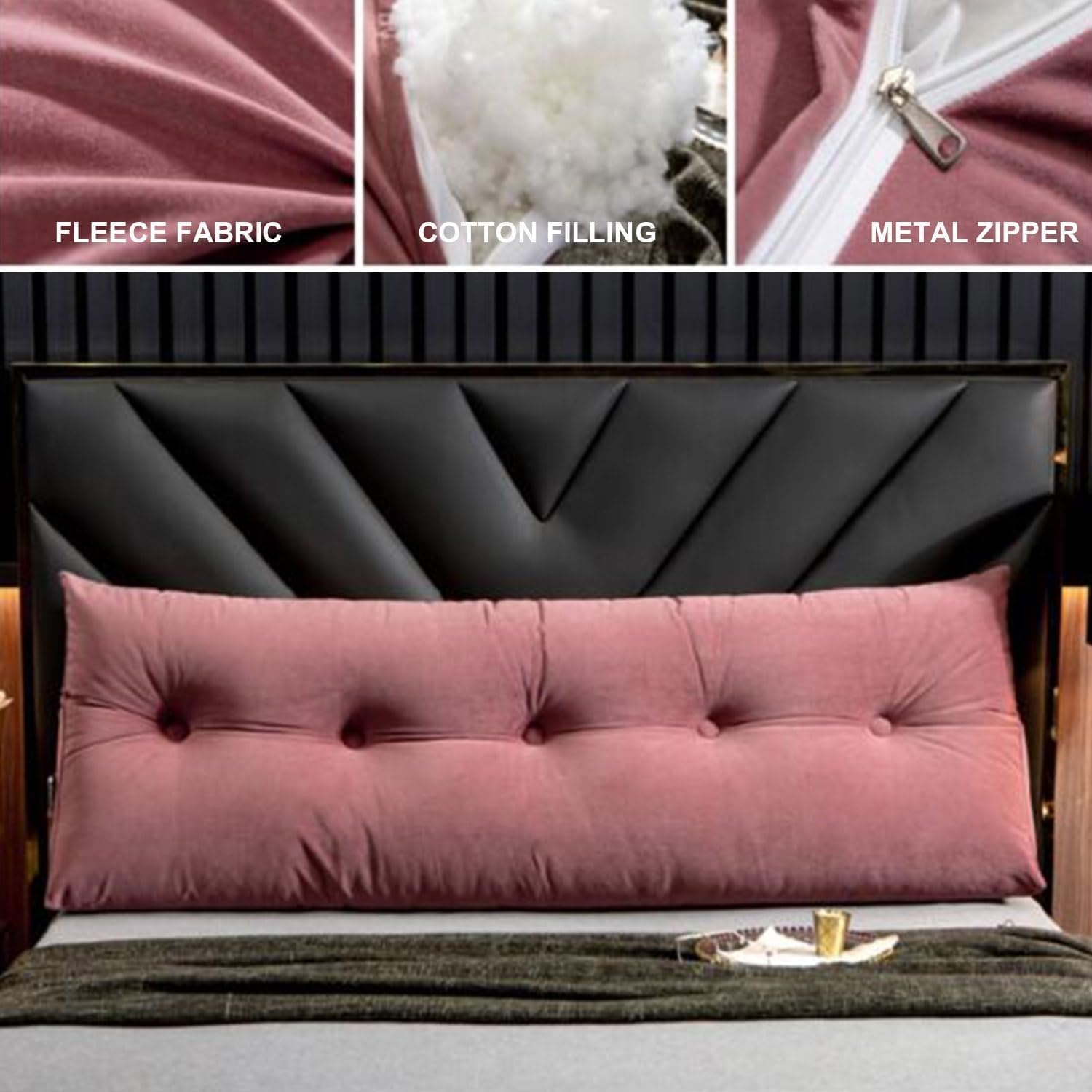 COZMAX Triangular Headboard Pillow Queen Size