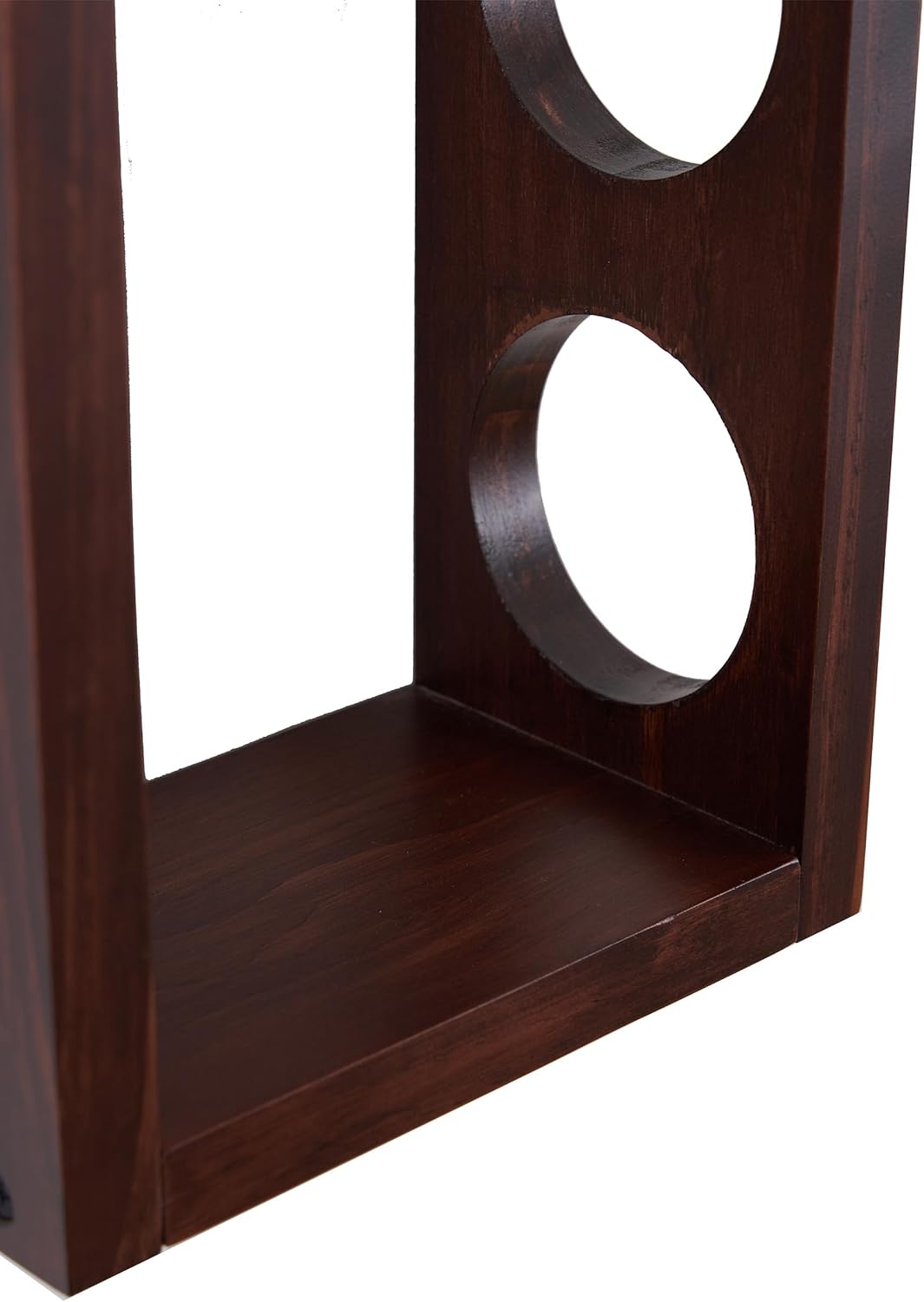 4 Bottle Wall Wine Rack with 5 Glass Holders