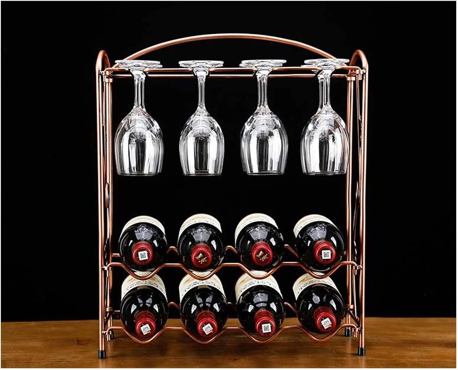 ALDEPO Bronze Tabletop Wine Rack Organizer