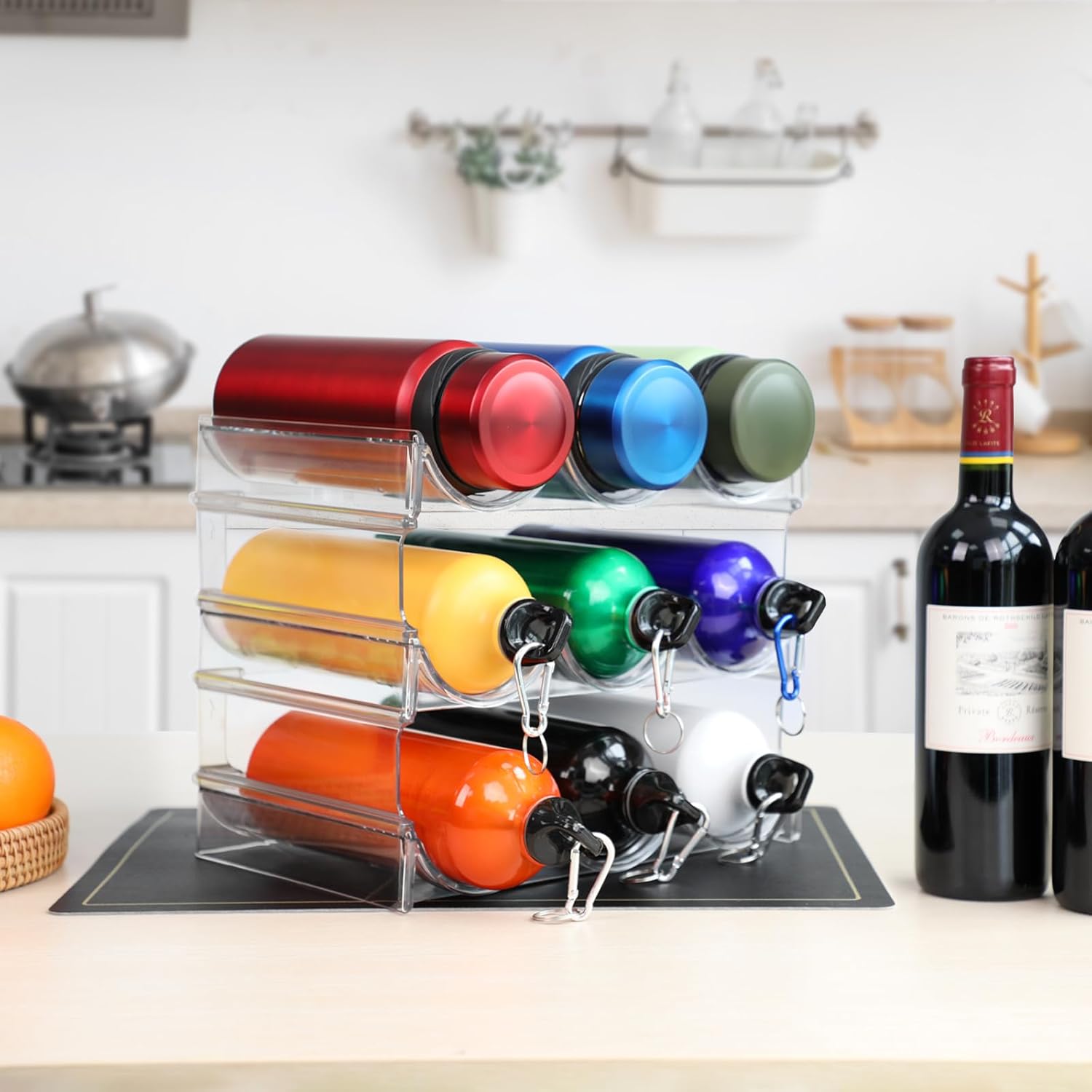 Benaep Stackable Wine Bottle Holder Cabinet Shelf
