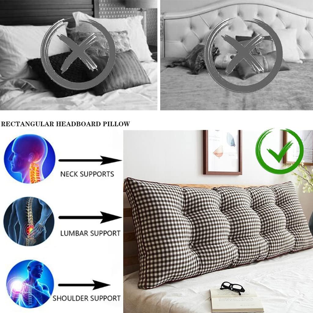 ZZYK King Size Upholstered Reading Pillow