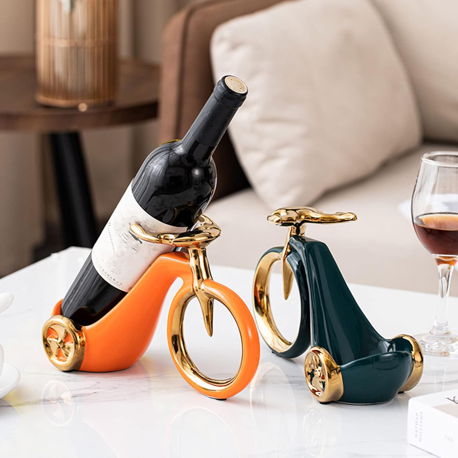 JUSHZ Freestanding Wine Rack with Non-Slip Base