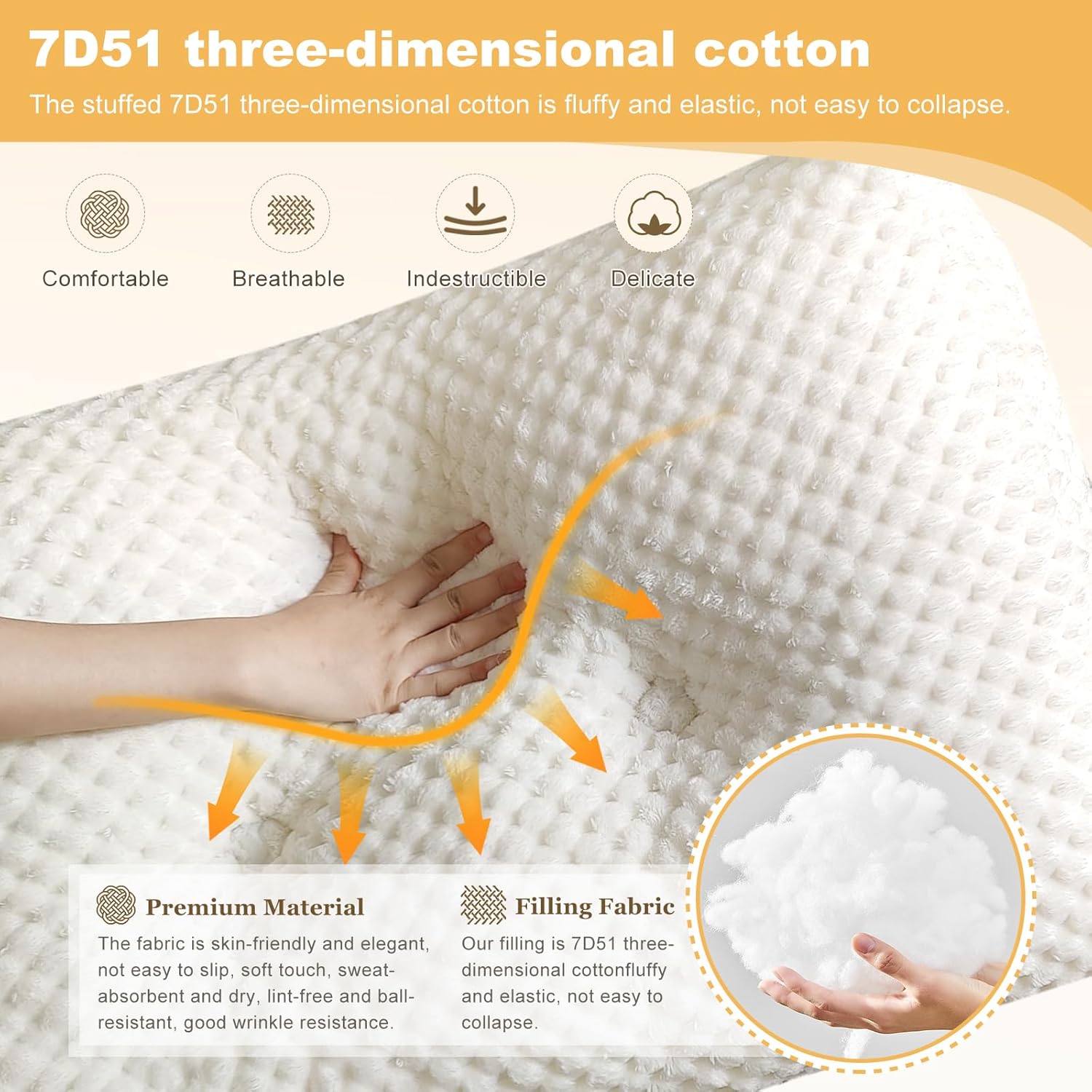 WUIOYNF Triangle Headboard Pillow with Removable Cover