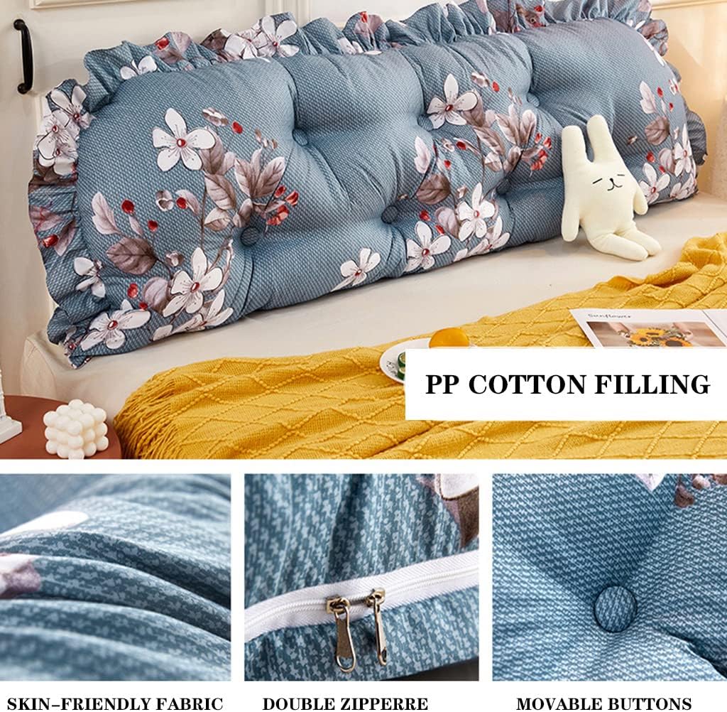 ZZYK Rectangular Headboard Pillow with Removable Cover 1