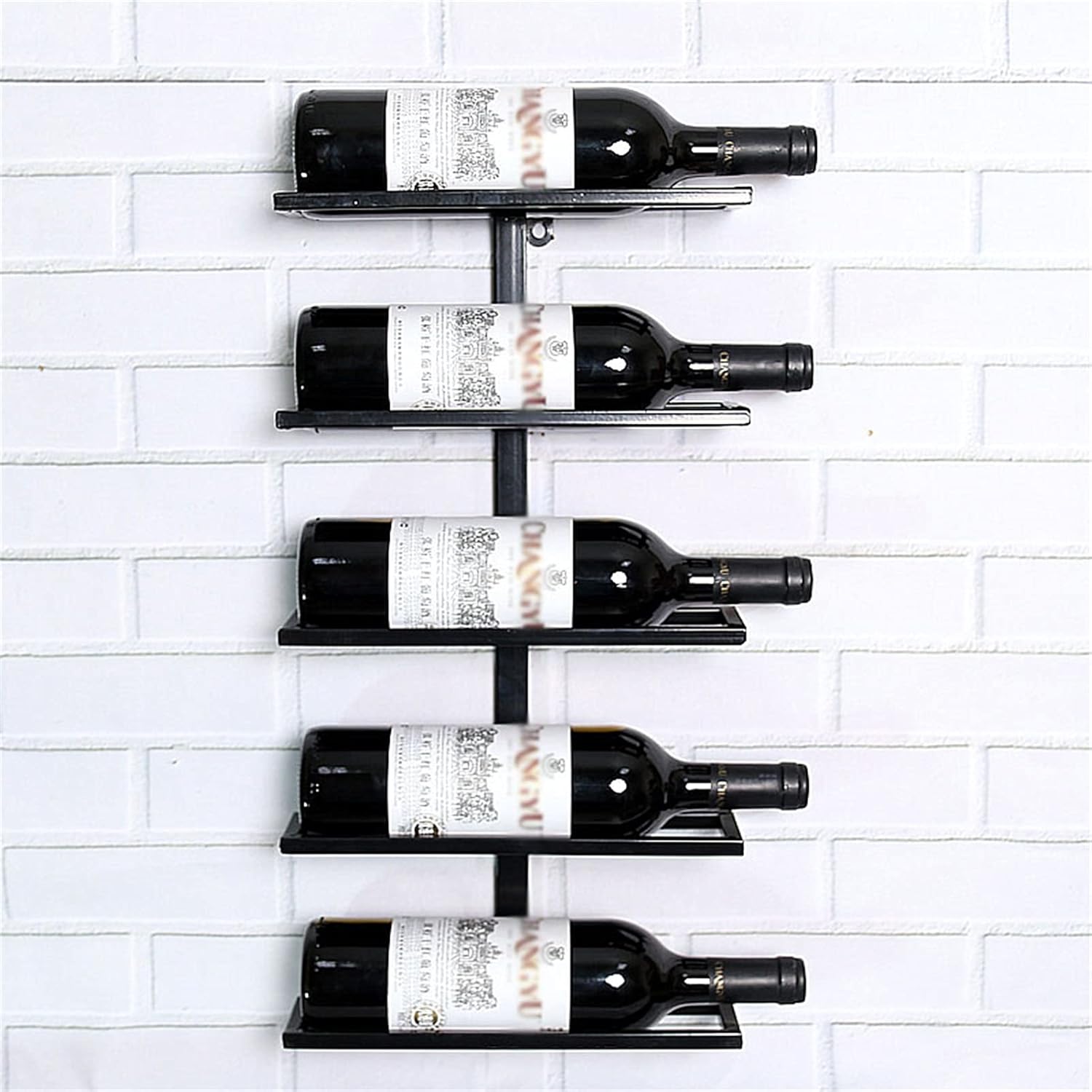 CGF- Wall Mounted Wine Rack 6 Bottle Black