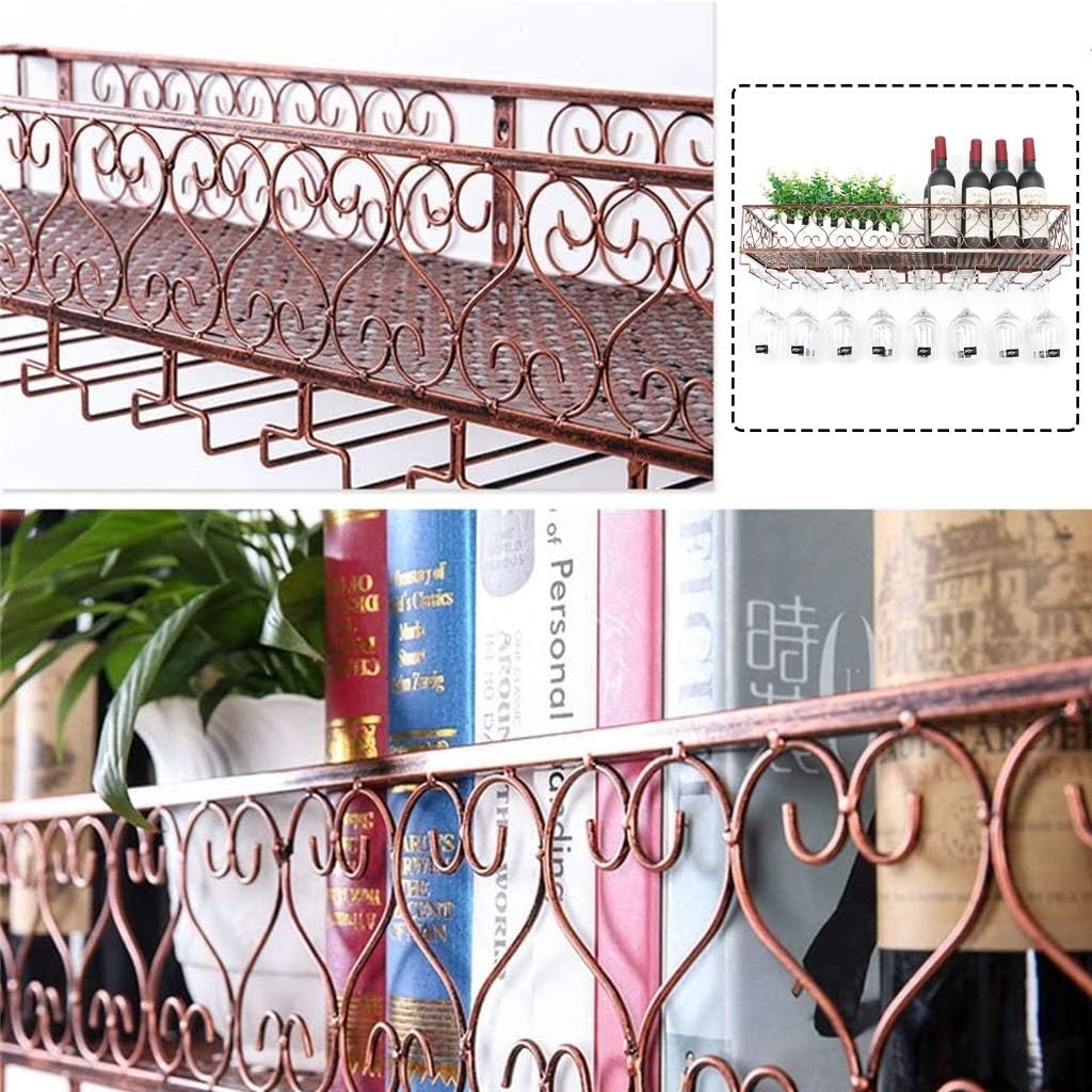 Suuim Vintage Metal Wall Wine Rack Organizer