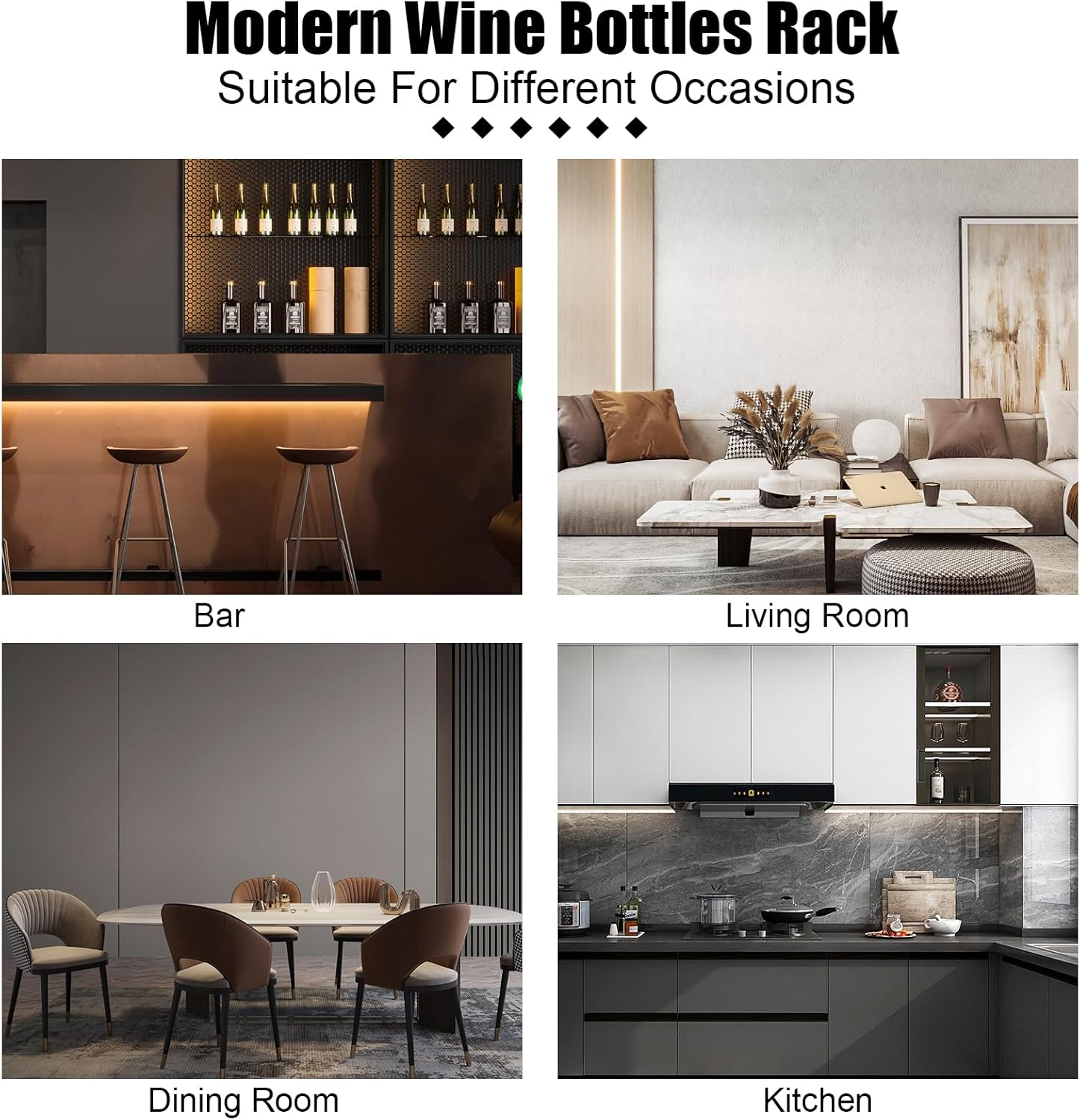 CeRaBuRET Ten-Cell Wall-Mounted Wine Rack