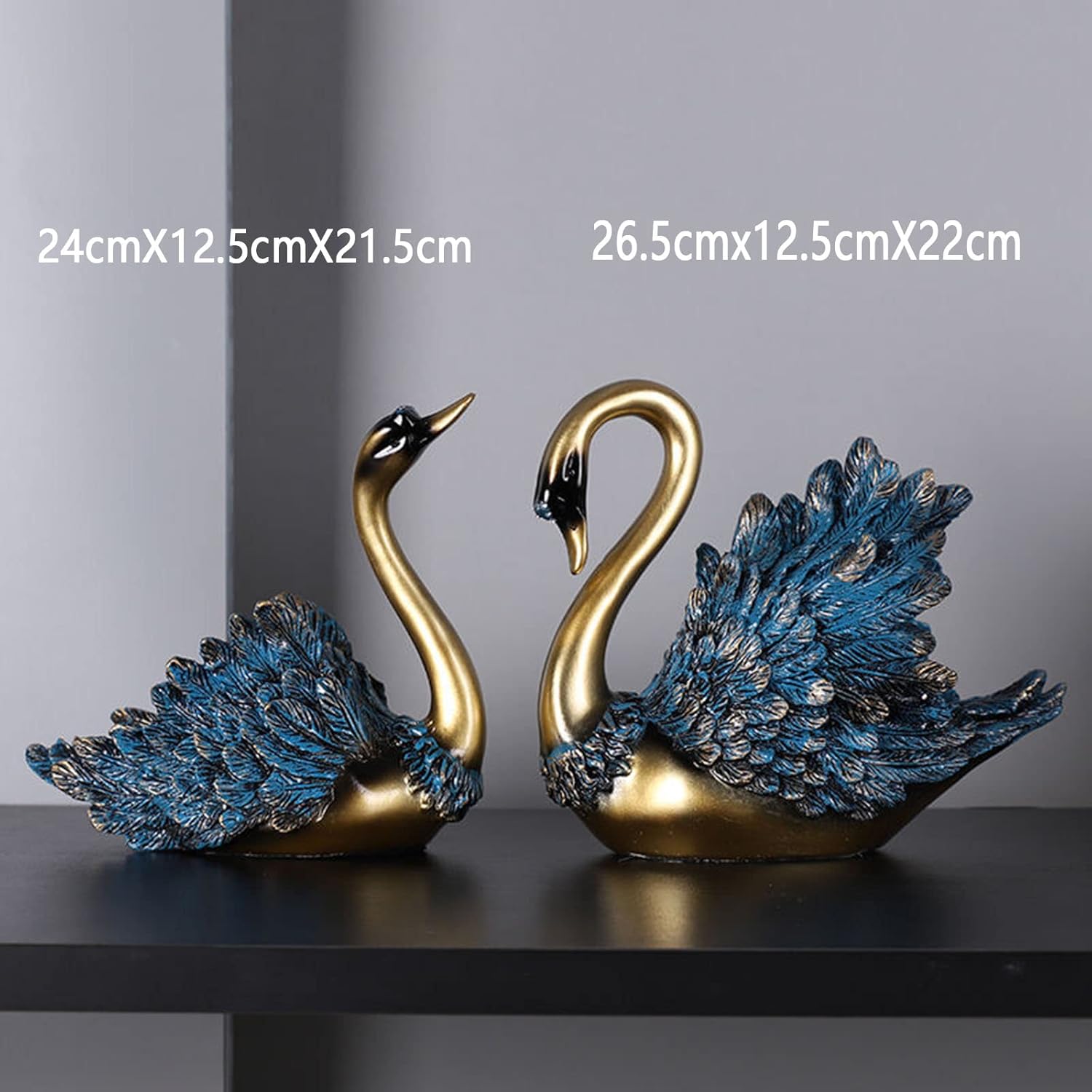 JUSHZ Modern Blue Wine Rack Resin Holder