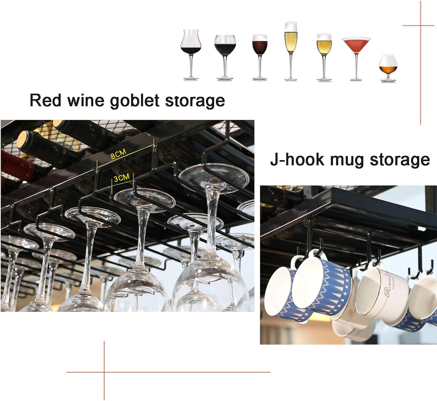 Freestanding Wine Rack with Adjustable Ceiling Mount