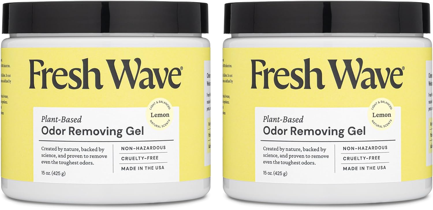 Fresh Wave Lemon Odor Removing Gel 15 oz Pack of 2