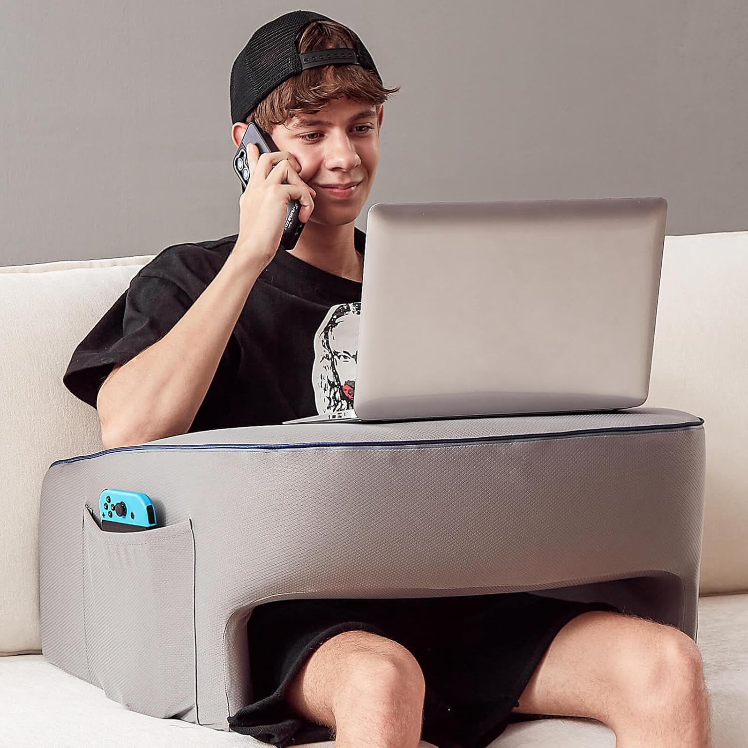 Cooloo8 Reading Pillow with Armrests and Lap Desk