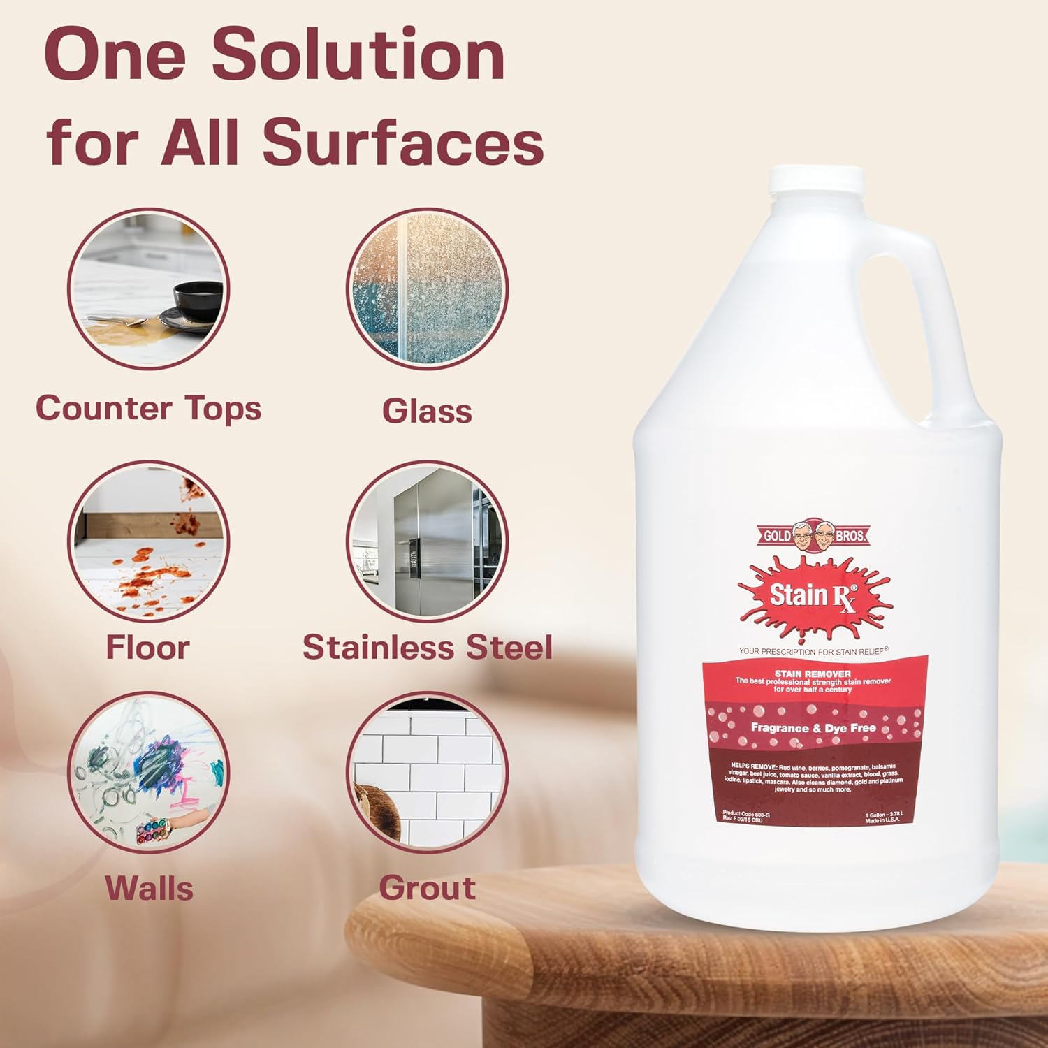 Stain Rx Stain Remover 1 Gallon