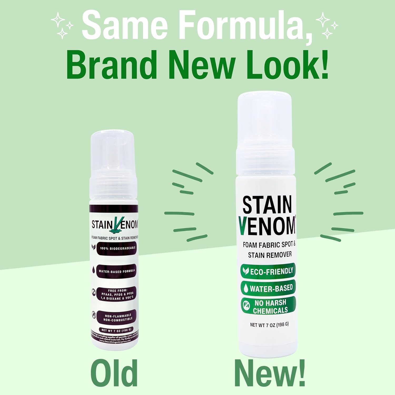 Stain Venom Foam Cleaner - 7 Oz Multi-Fabric Stain Remover