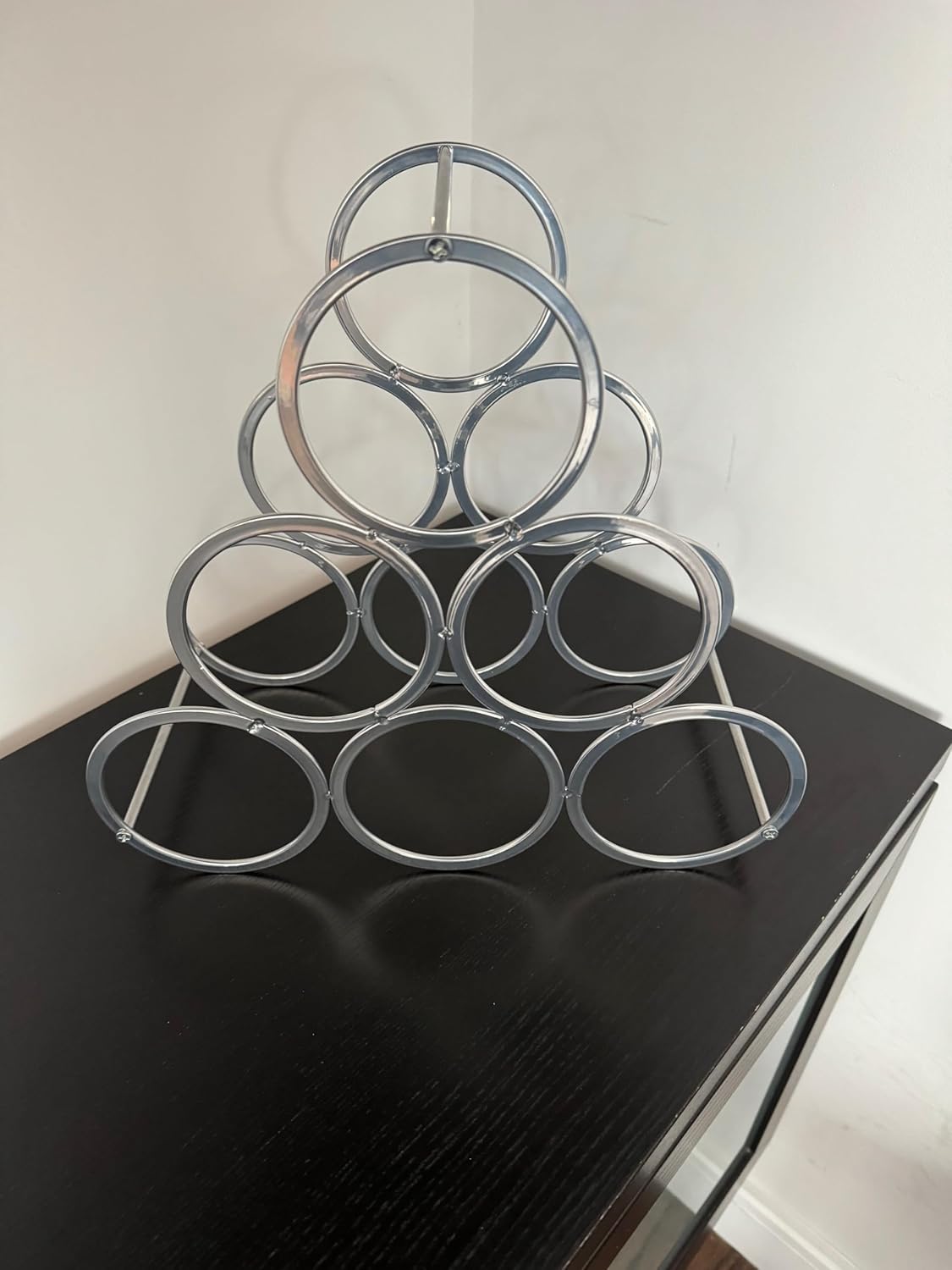 Lilys Home Countertop Wine Rack - 6 Bottle Holder Freestanding Elegant Kitchen Storage