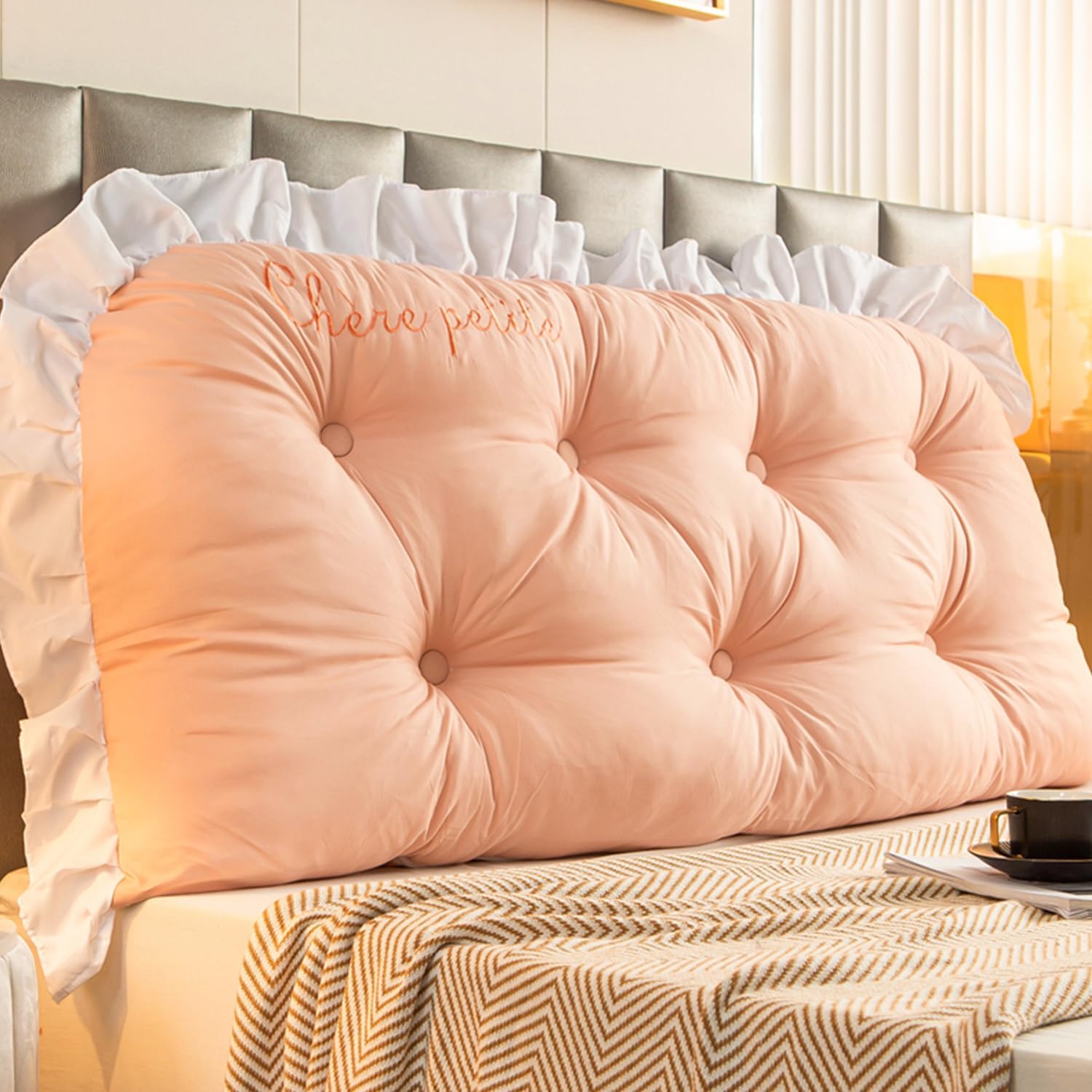 ZZYK Soft Wedge Reading Pillow Large Bolster