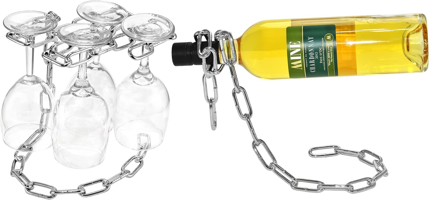 Southern Homewares Magic Chain Bottle Holder Illusion
