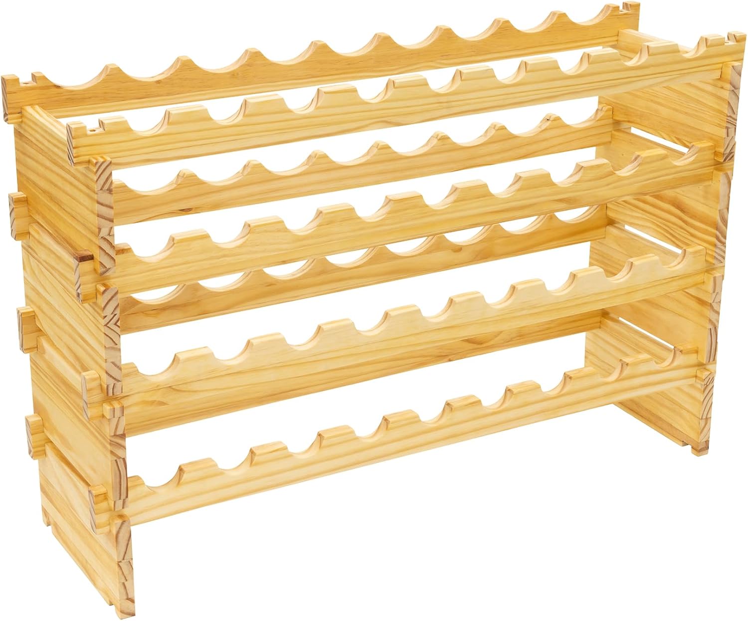 Pearington 36 Bottle Stackable Wine Rack with 4 Tiers