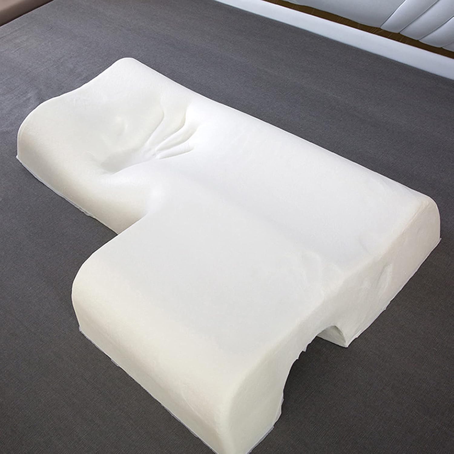 oiakus Memory Foam Couple Pillow with Arch Design