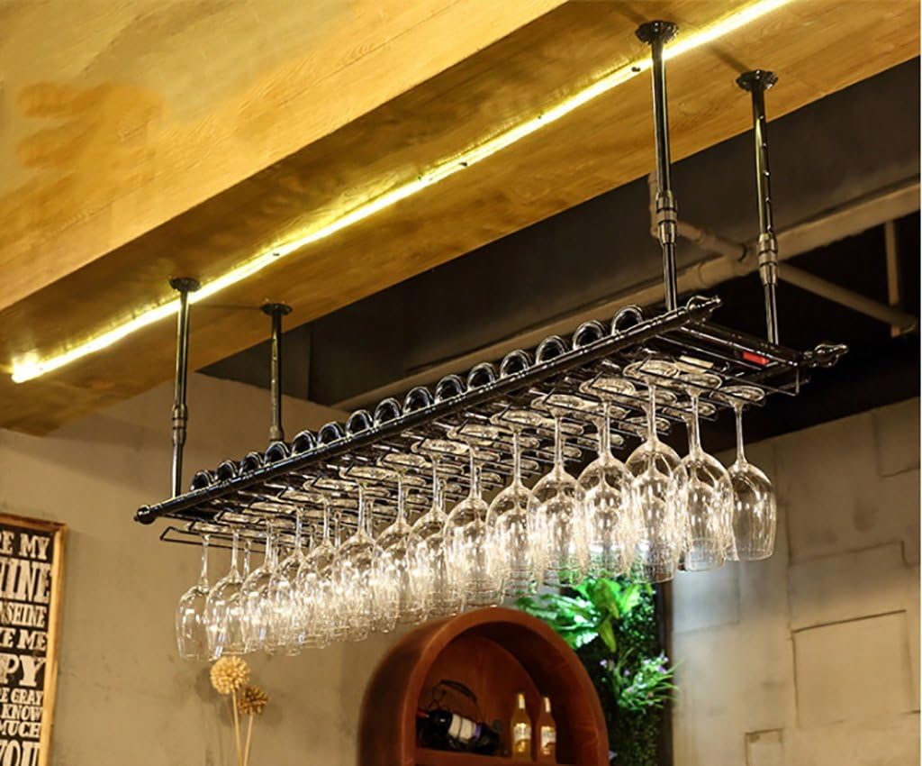 ZJDYDY Wall-Mounted Wine Rack Black