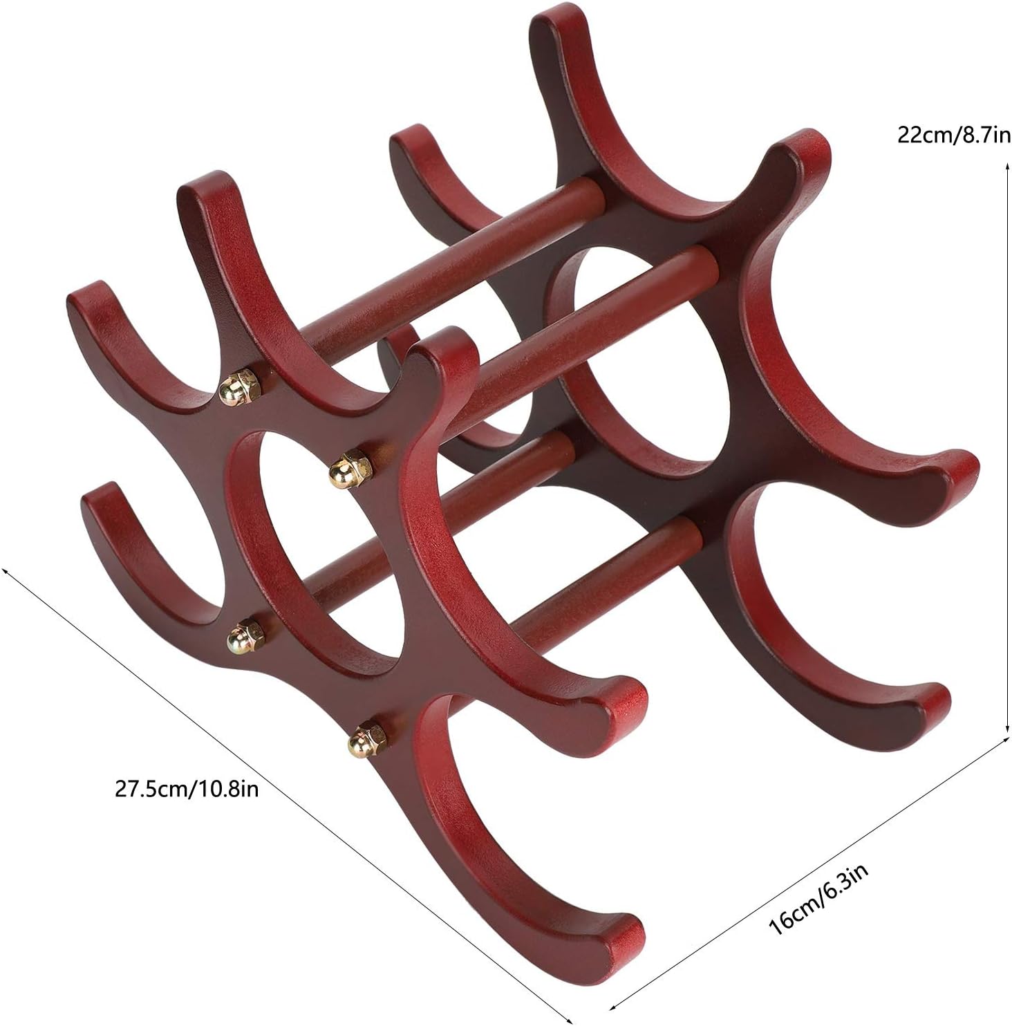 Natudeco Foldable Freestanding Wine Display Rack