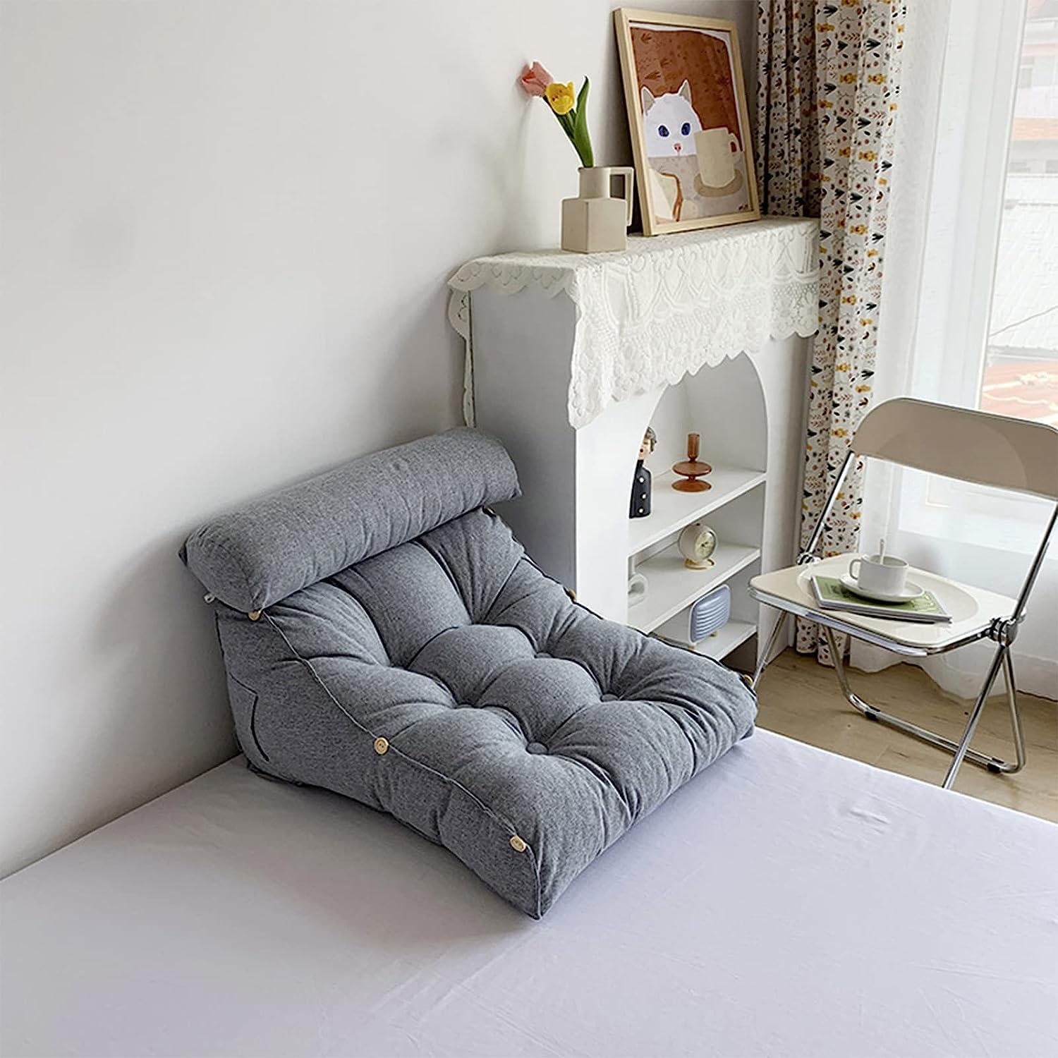 COZMAX Reading Pillow with Neck and Lumbar Support