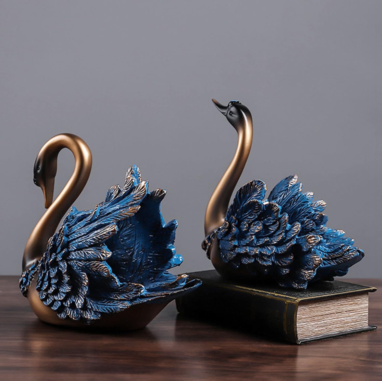 JUSHZ Modern Blue Wine Rack Resin Holder
