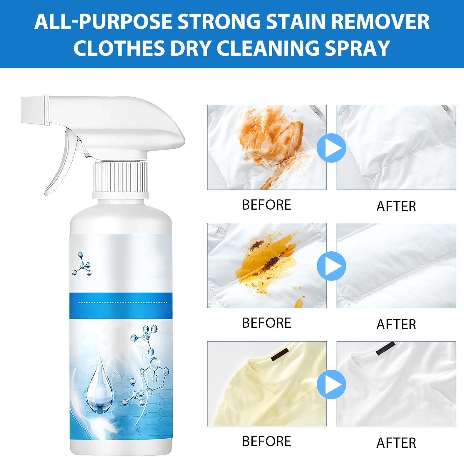 Sowhatahow Stain Remover All-in-One Dry-Clean Spray for Clothes